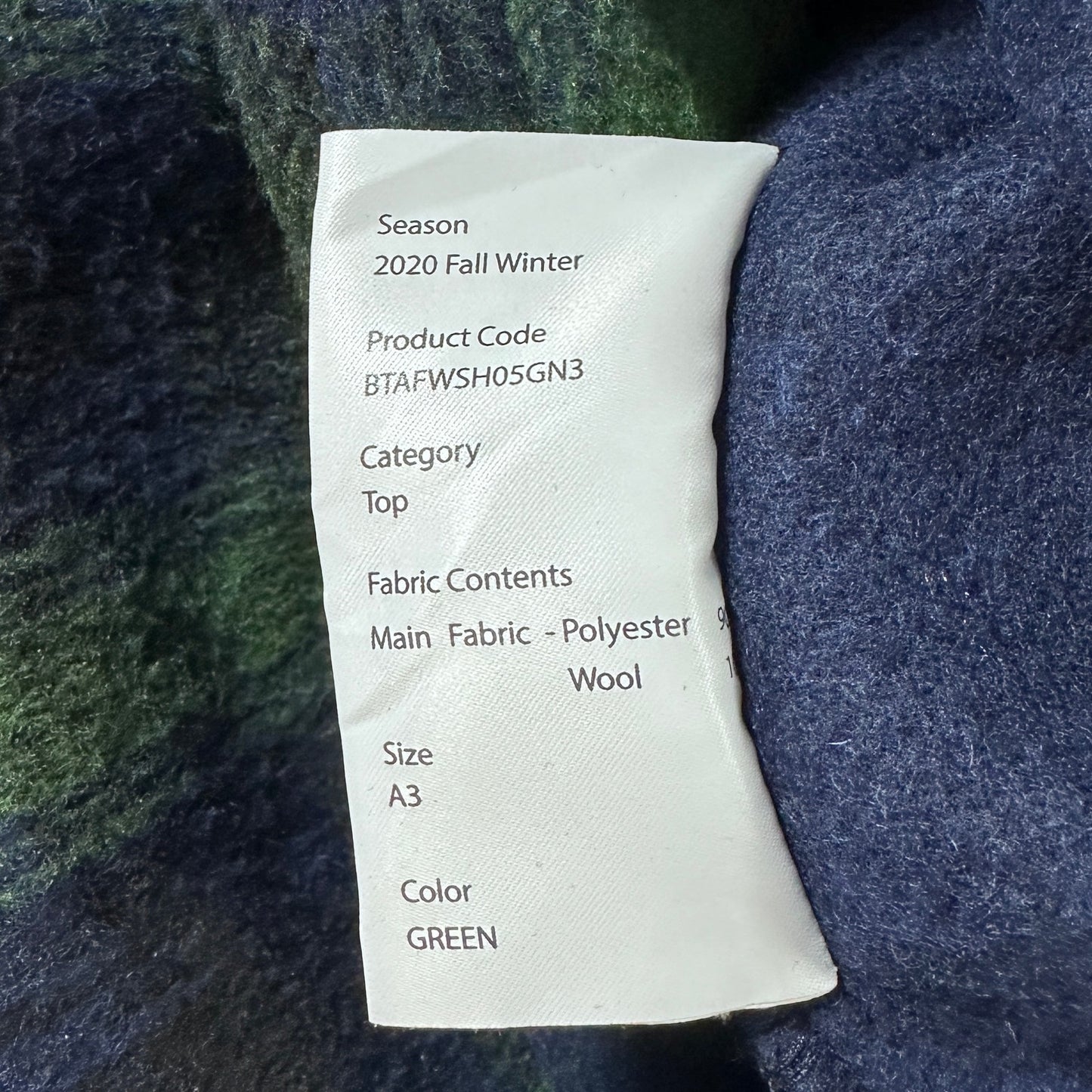 Ader Error Swall Plaid Shirt
