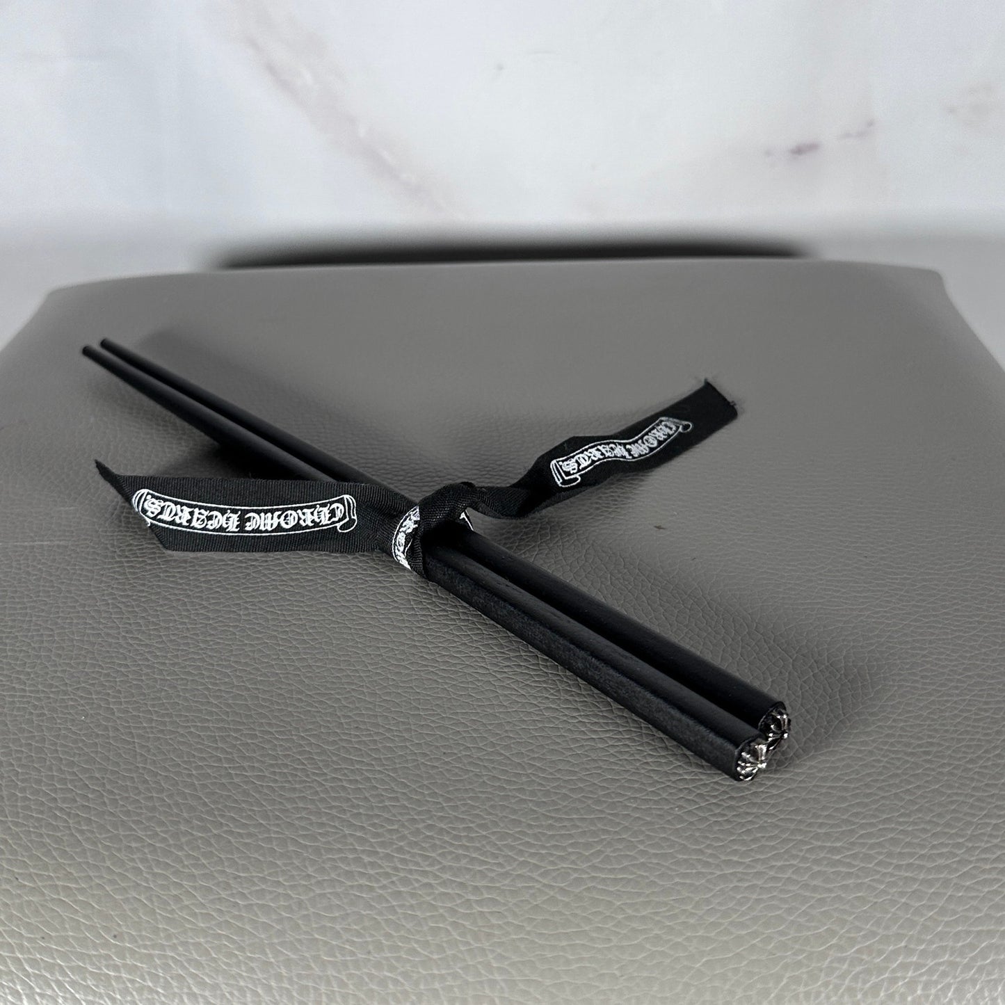 Chrome Hearts Ebony & Silver Chopsticks