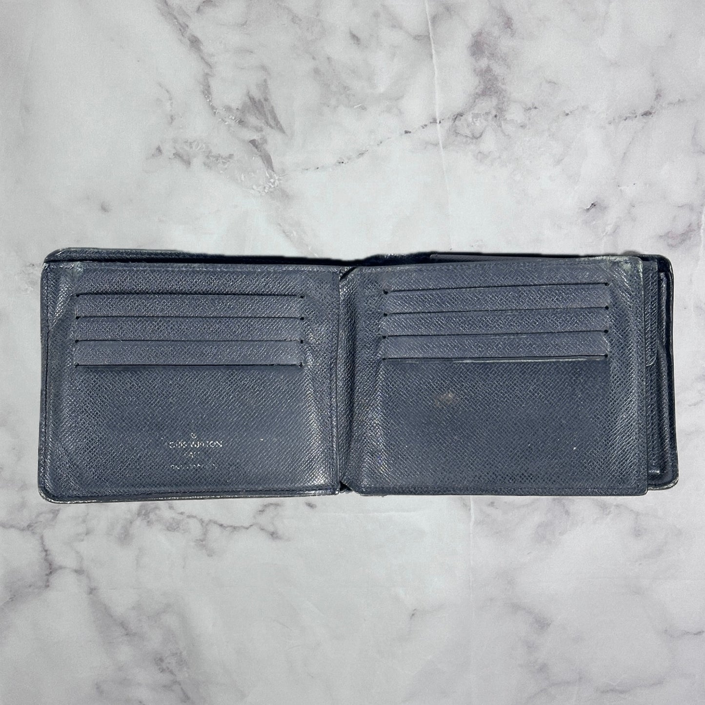 Louis Vuitton Navy Canvas Wallet