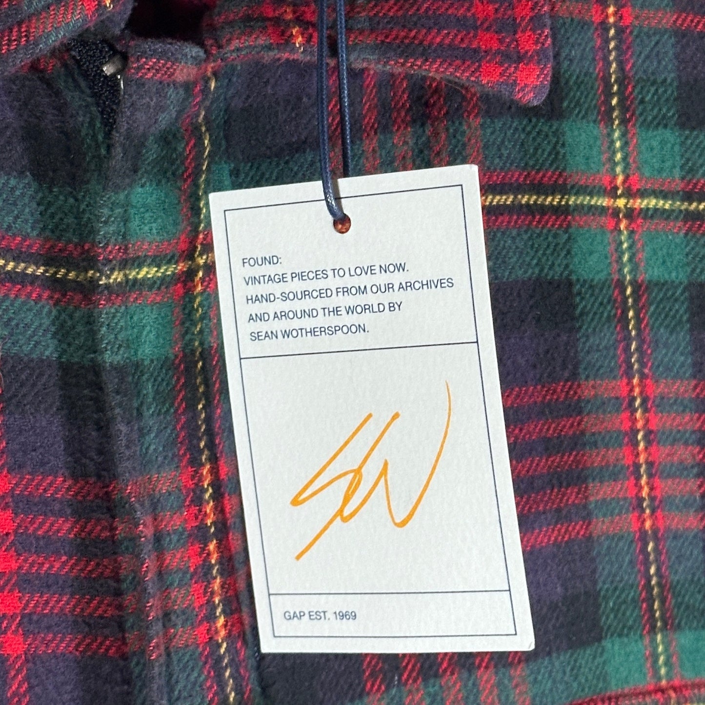 Sean Wotherspoon x Gap Vintage Red Zip Flannel