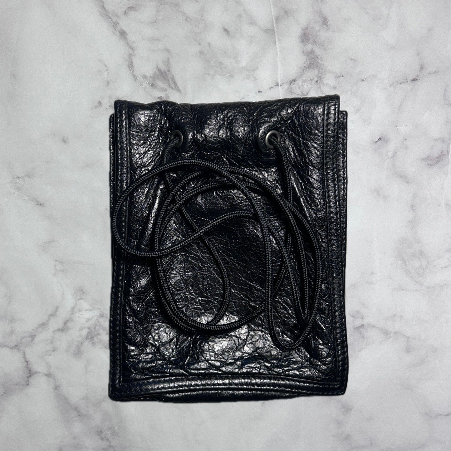 Balenciaga Black Leather Explorer Bag