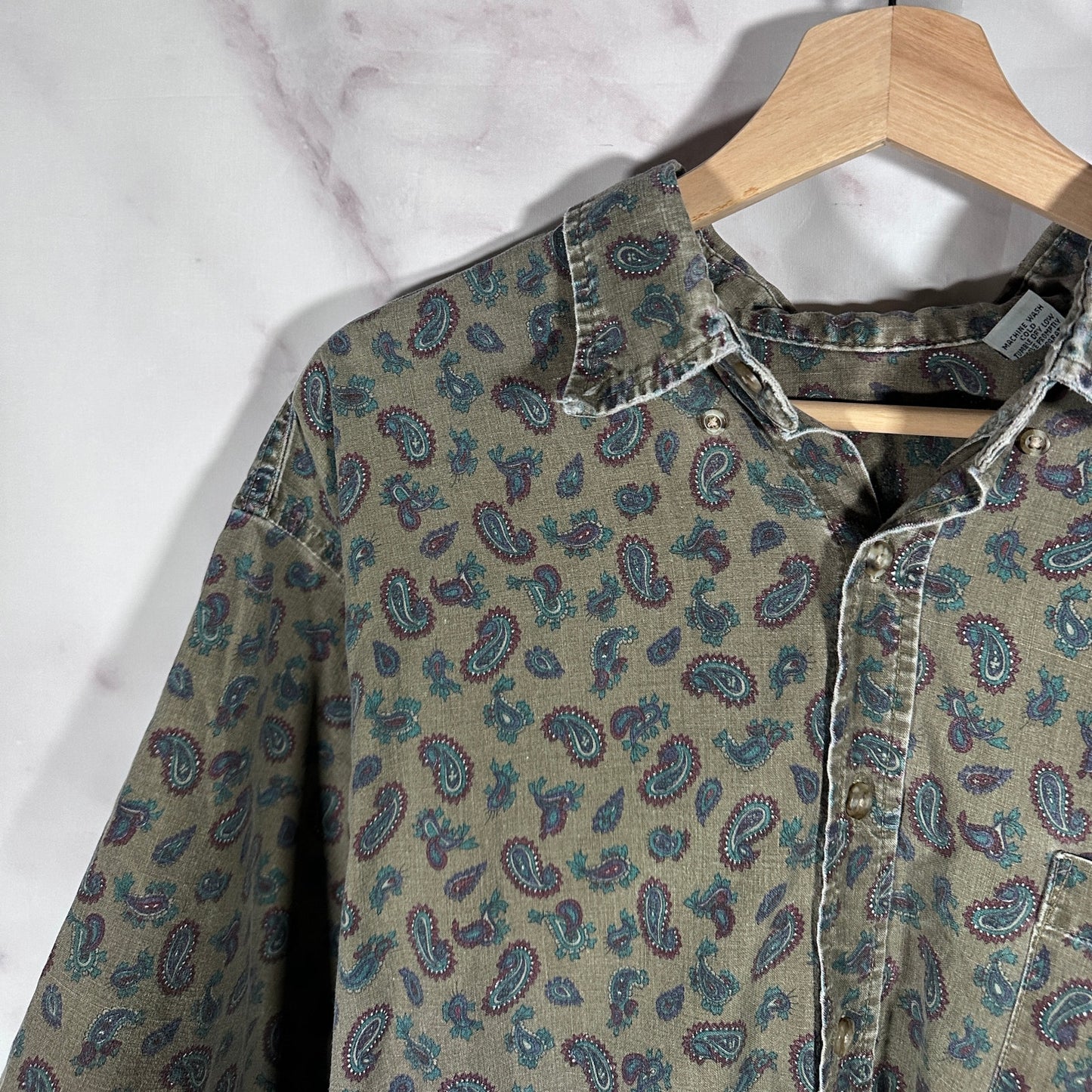 Vintage Green Paisley S/S Shirt