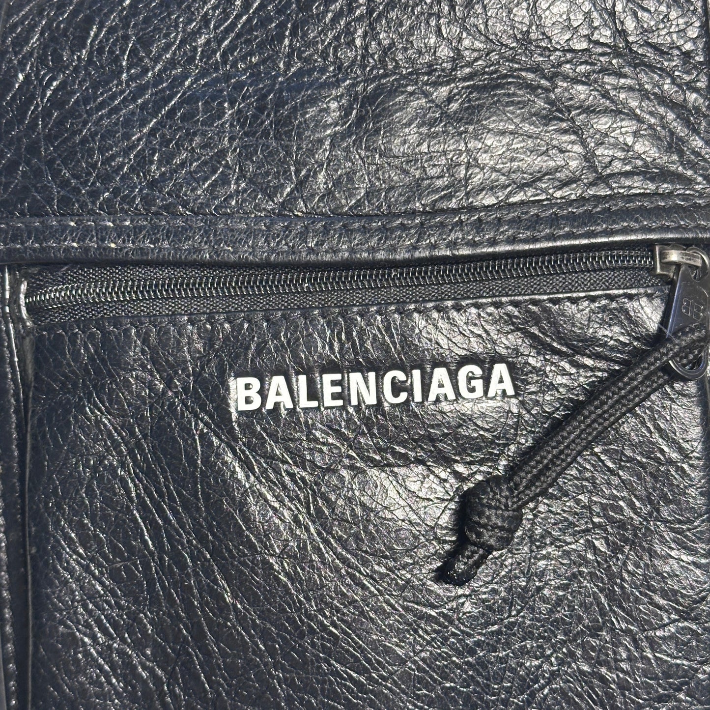 Balenciaga Black Leather Explorer Bag