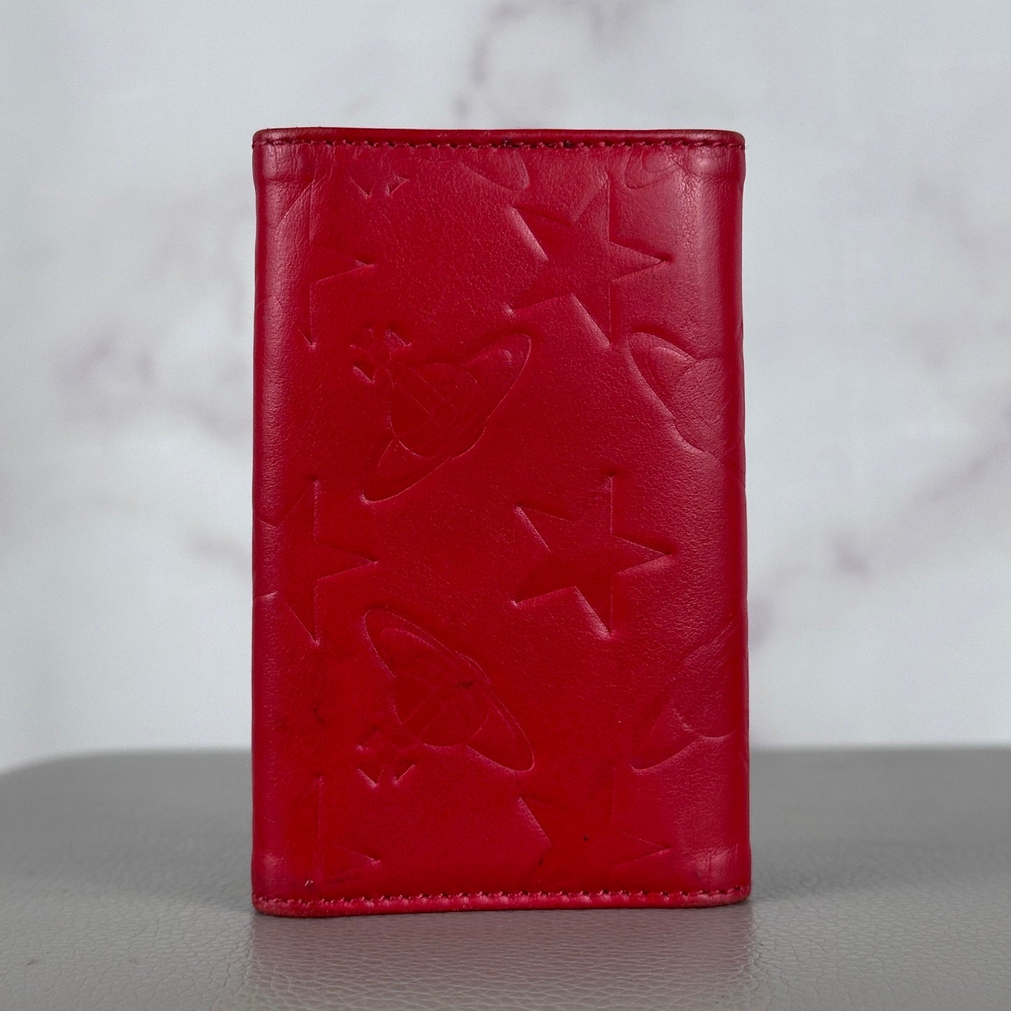 Vivienne Westwood Red Orb Embossed Keyholder