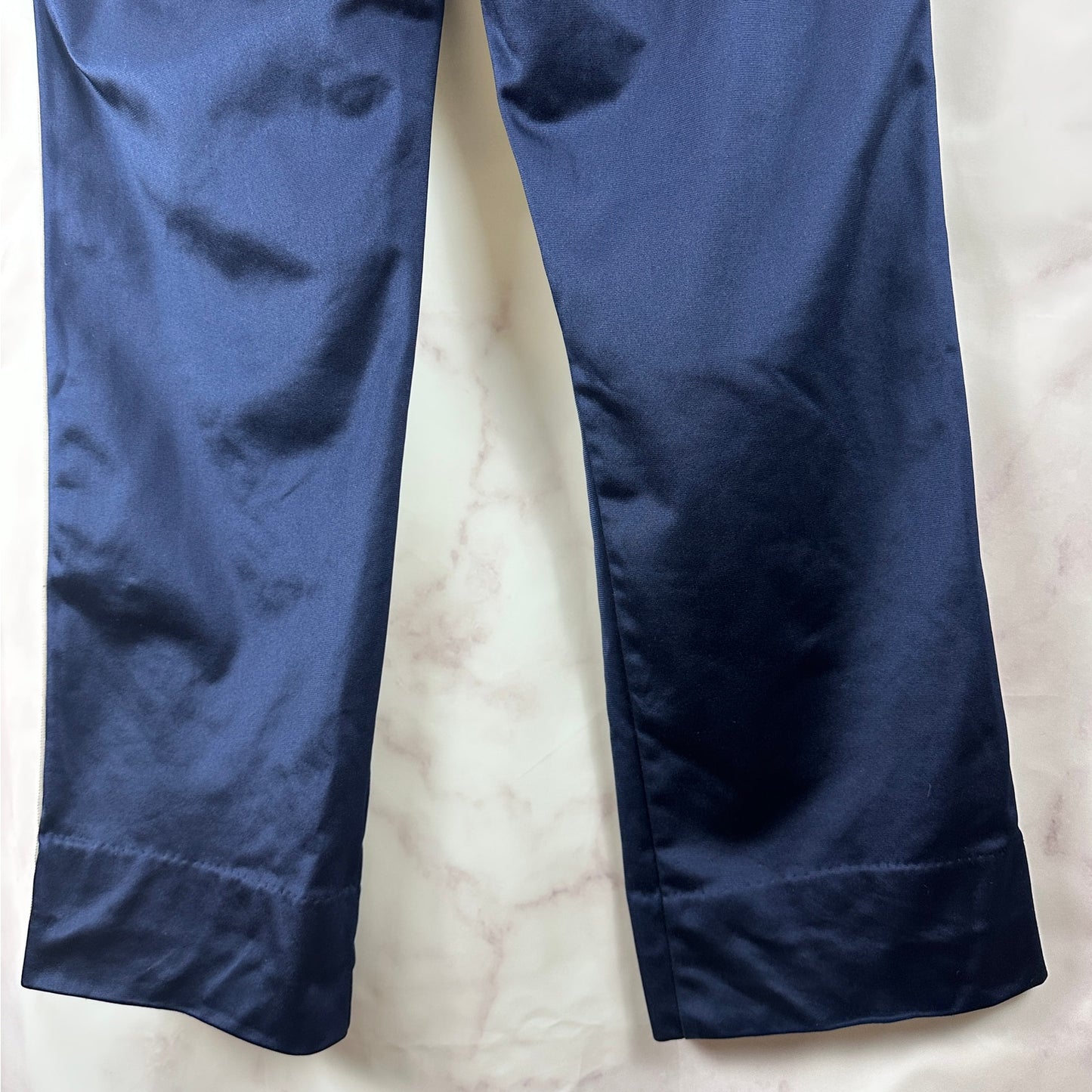 Vintage 80s The Finals Navy Pleated Track Pants