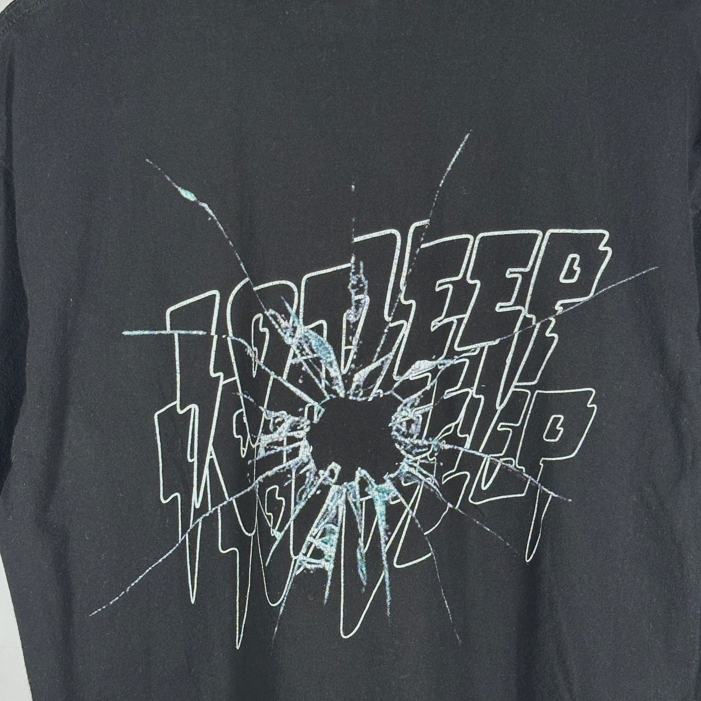 10 Deep Black Shatter Logo Tee