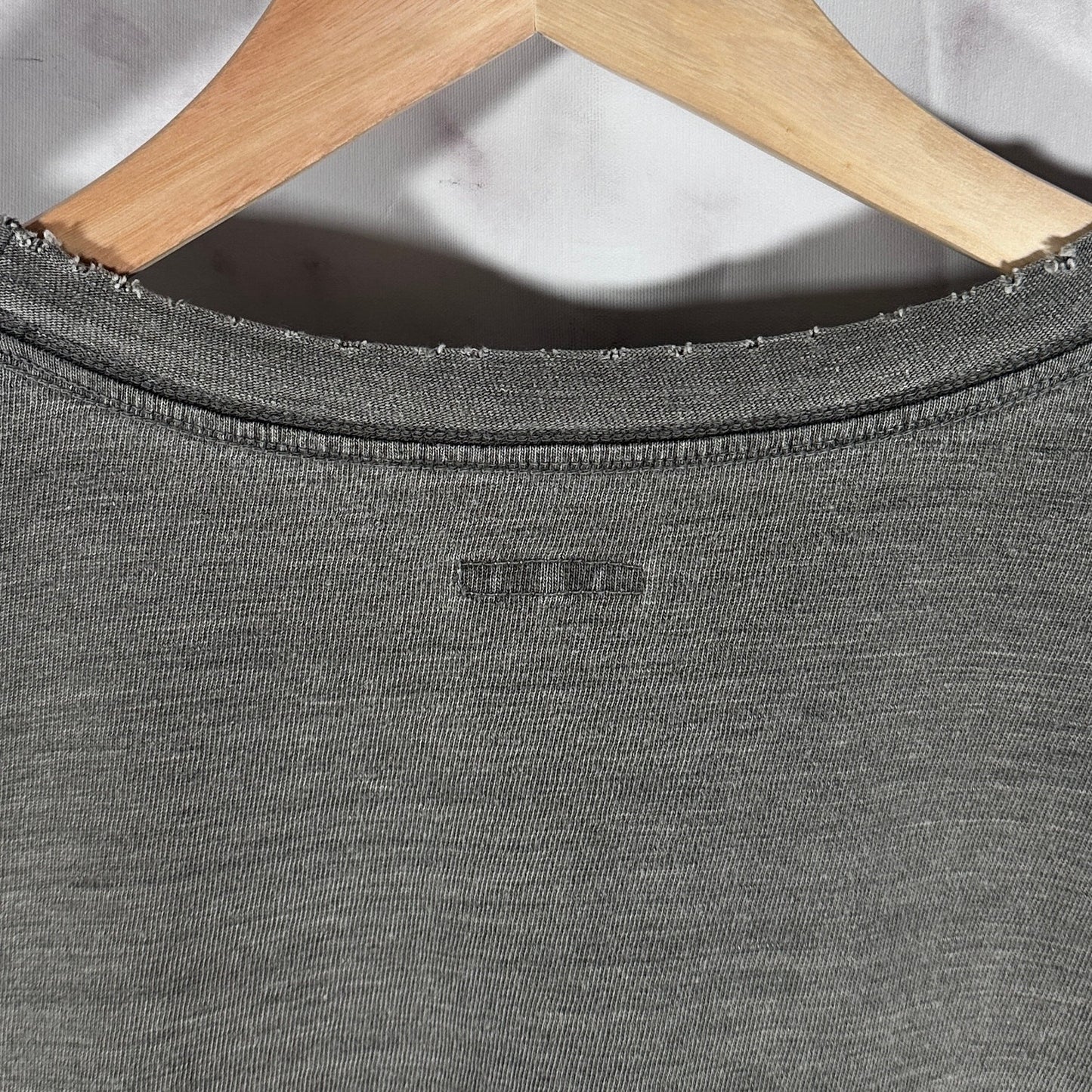 Kapital Sashiko & Boro Distressed Grey Tee