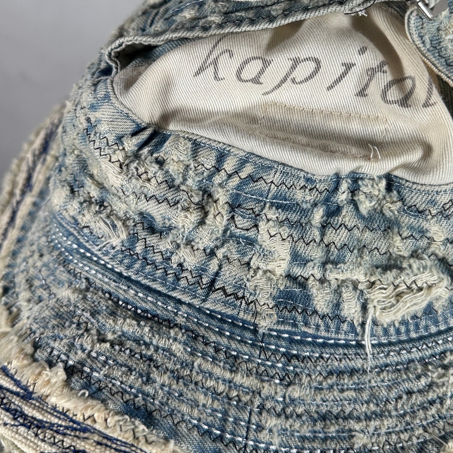 Kapital Boro Denim Bucket Hat
