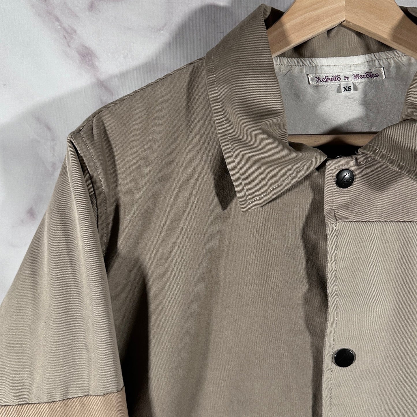 Needles Rebuild Tan Coach Jacket