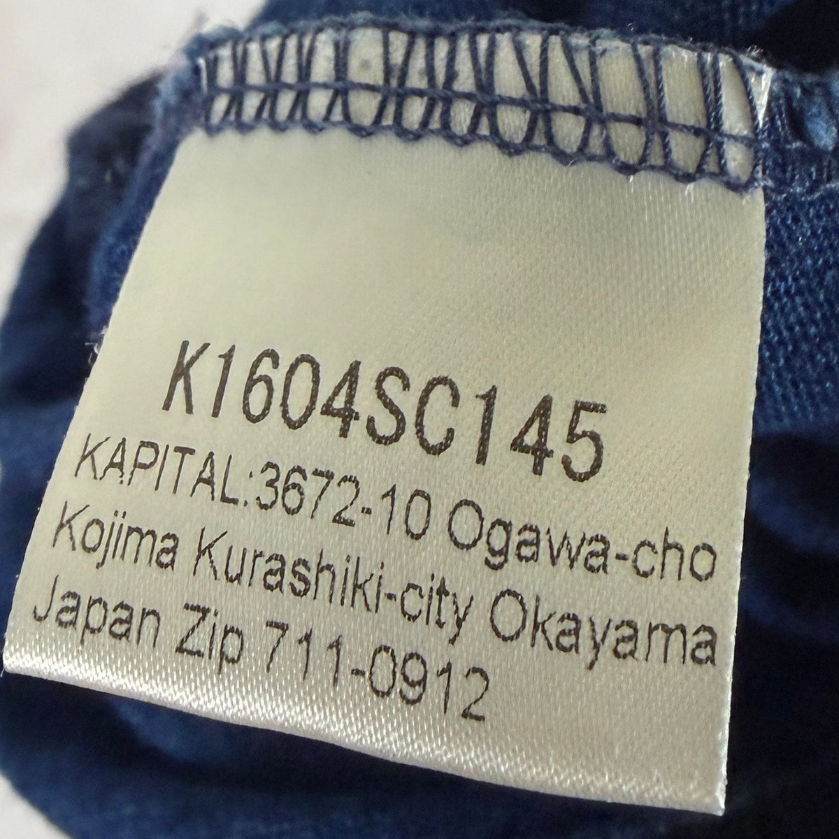 Kapital Indigo Repaired Paisley Polo