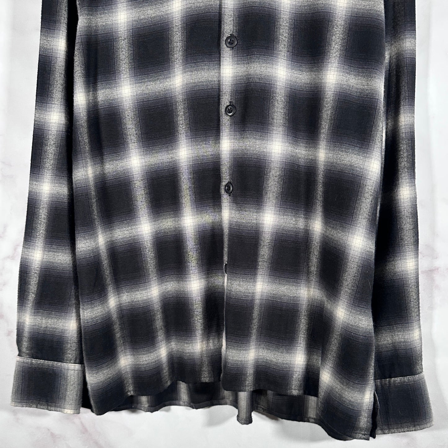 Hidden NY Unreleased Black Plaid Flannel