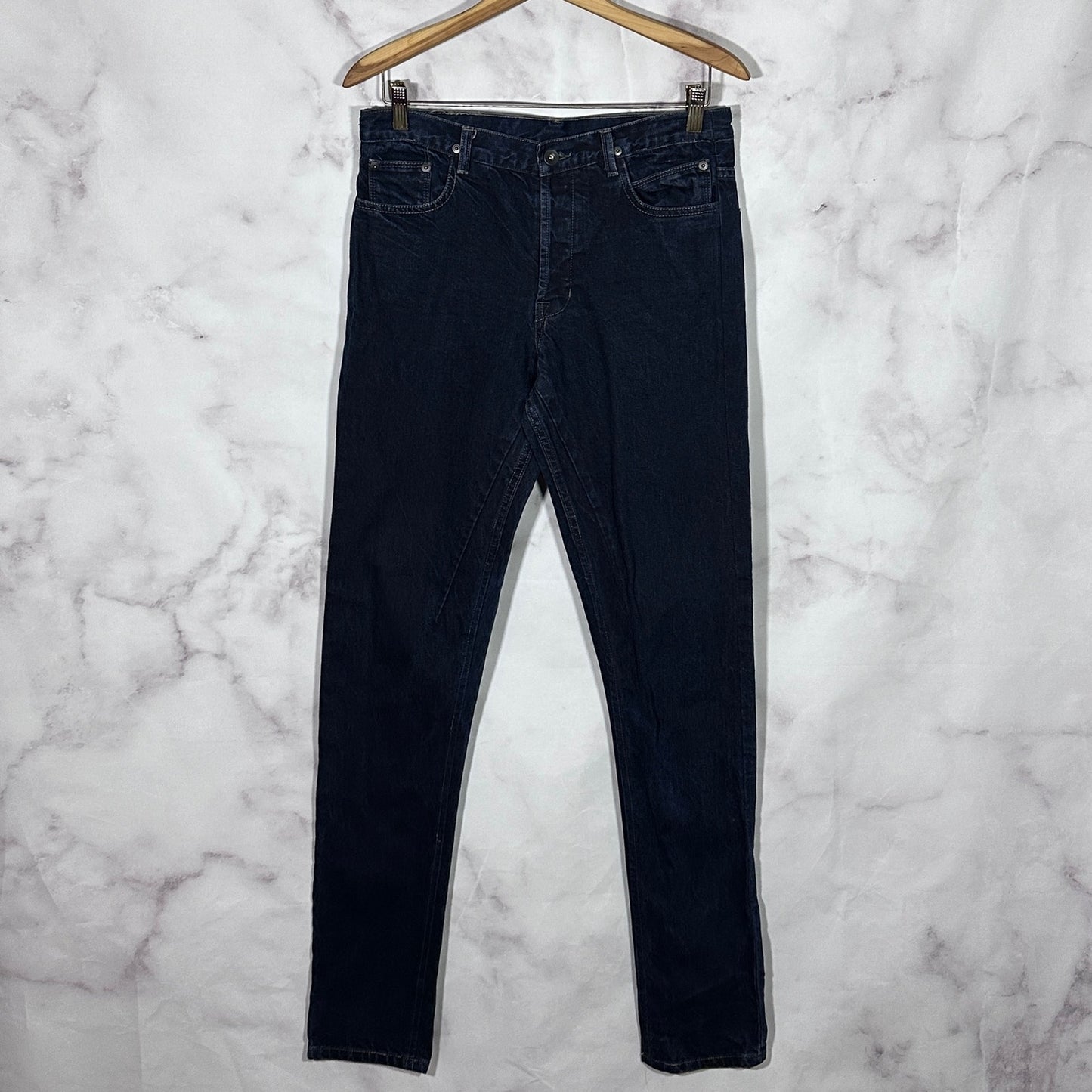 Rick Owens DRKSHDW Hard Blue Berlin Cut Denim