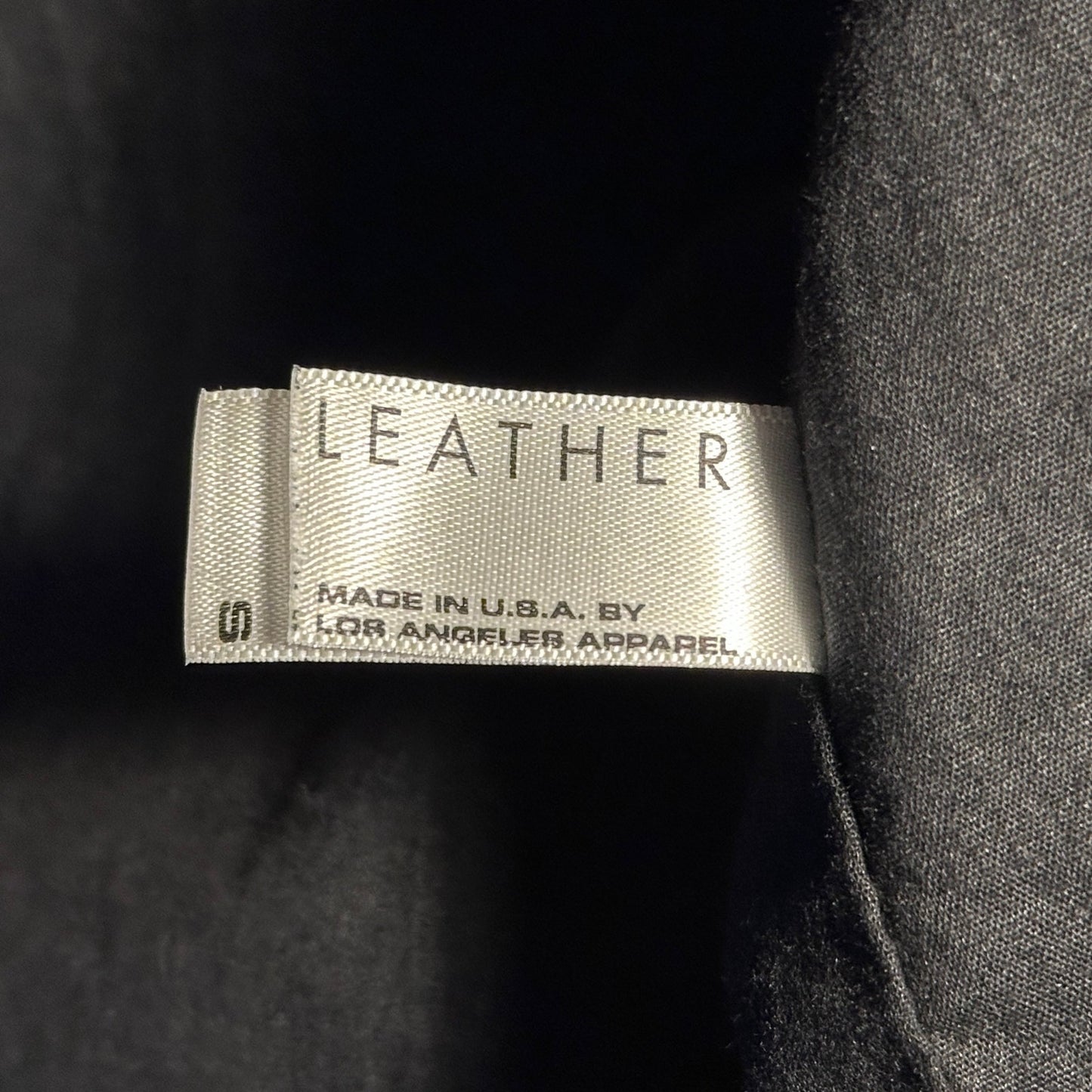 Los Angeles Apparel Black Leather Button Up