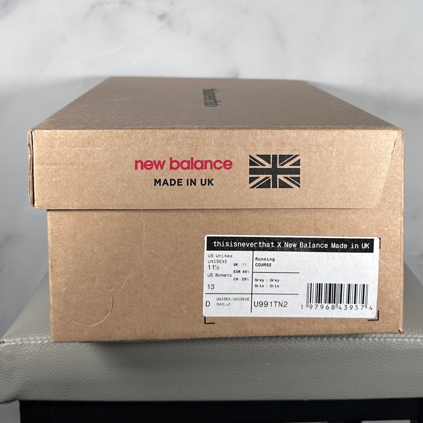 New Balance x thisisneverthat 991v2 MiUK Grey