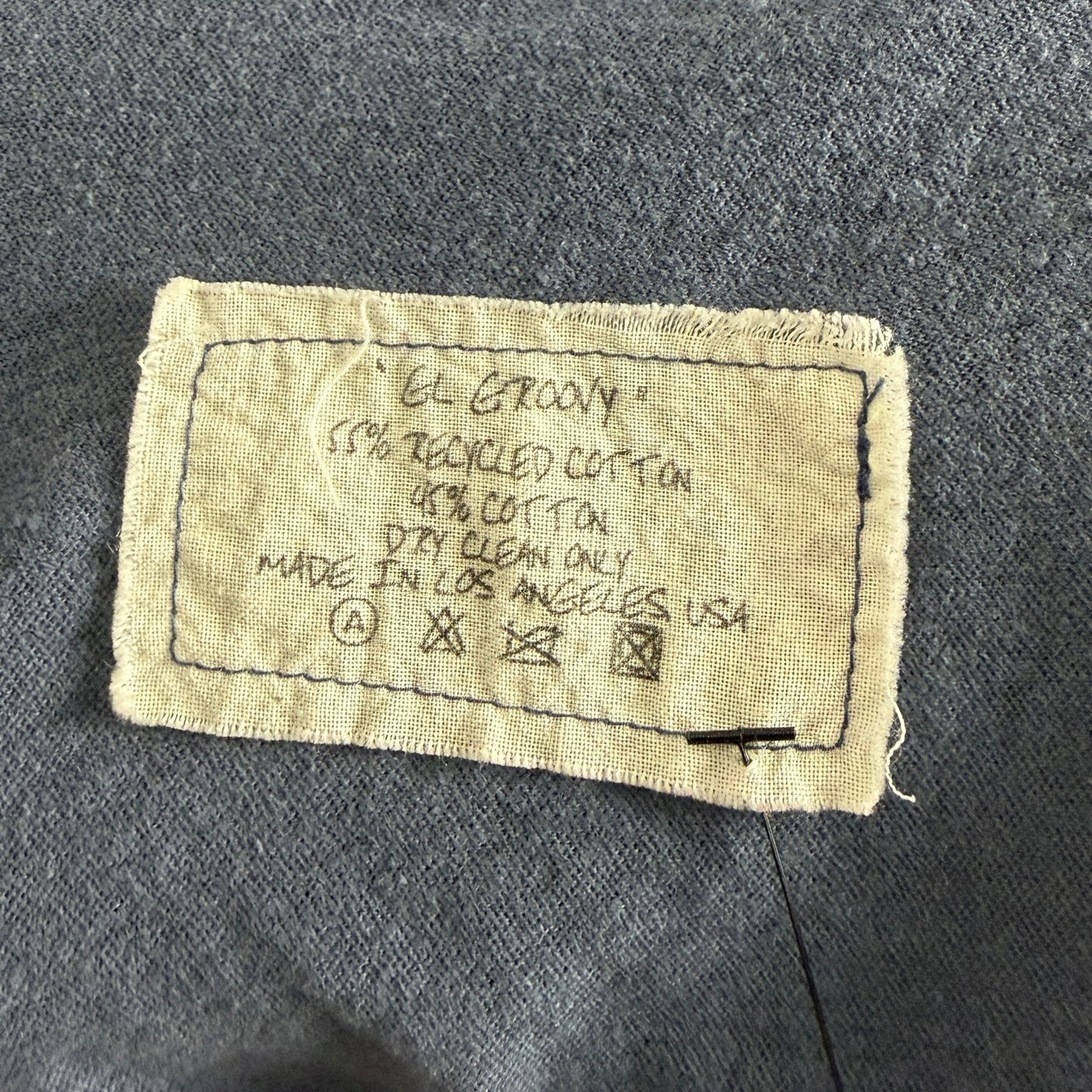 Greg Lauren Navy Groovy Logo Tee