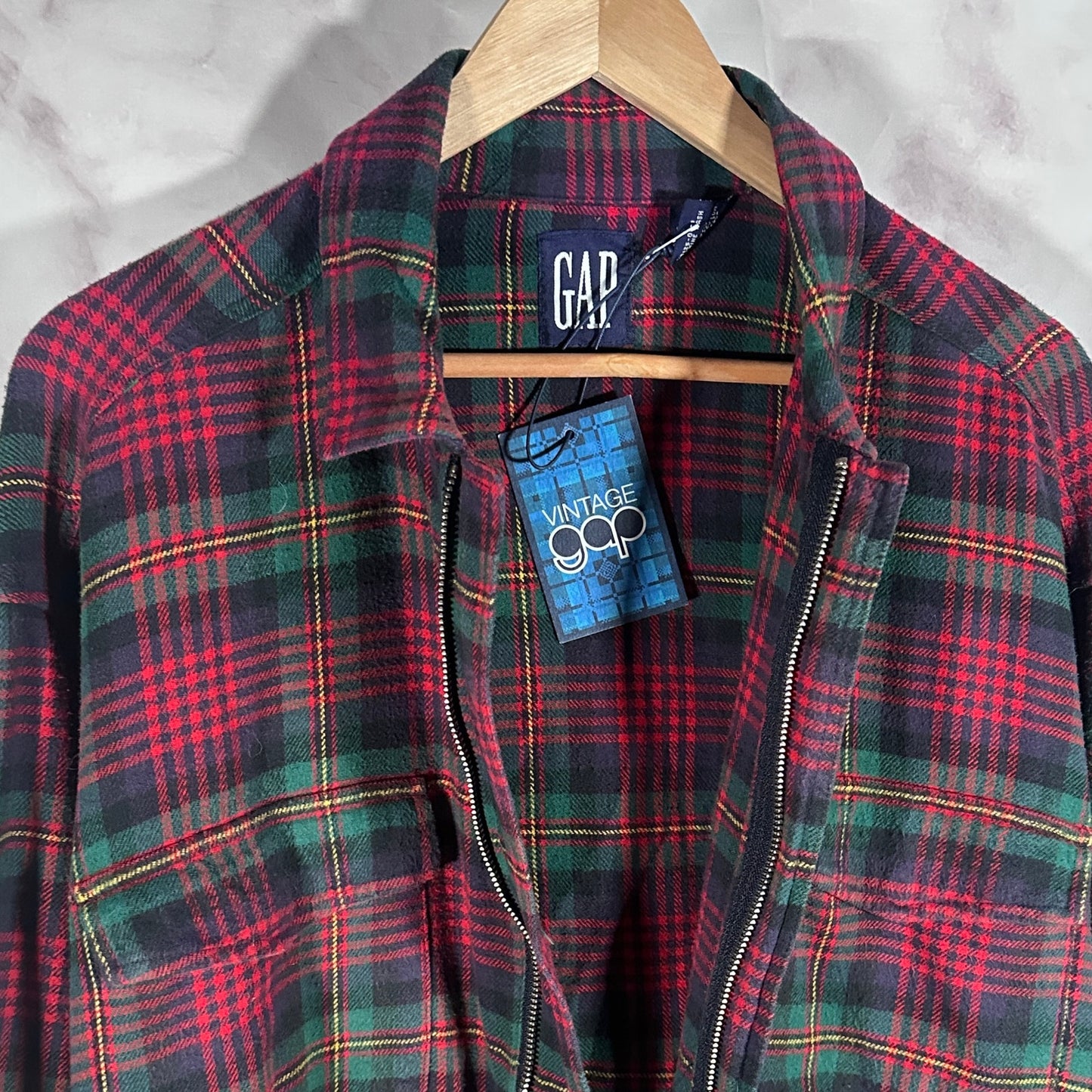 Sean Wotherspoon x Gap Vintage Red Zip Flannel