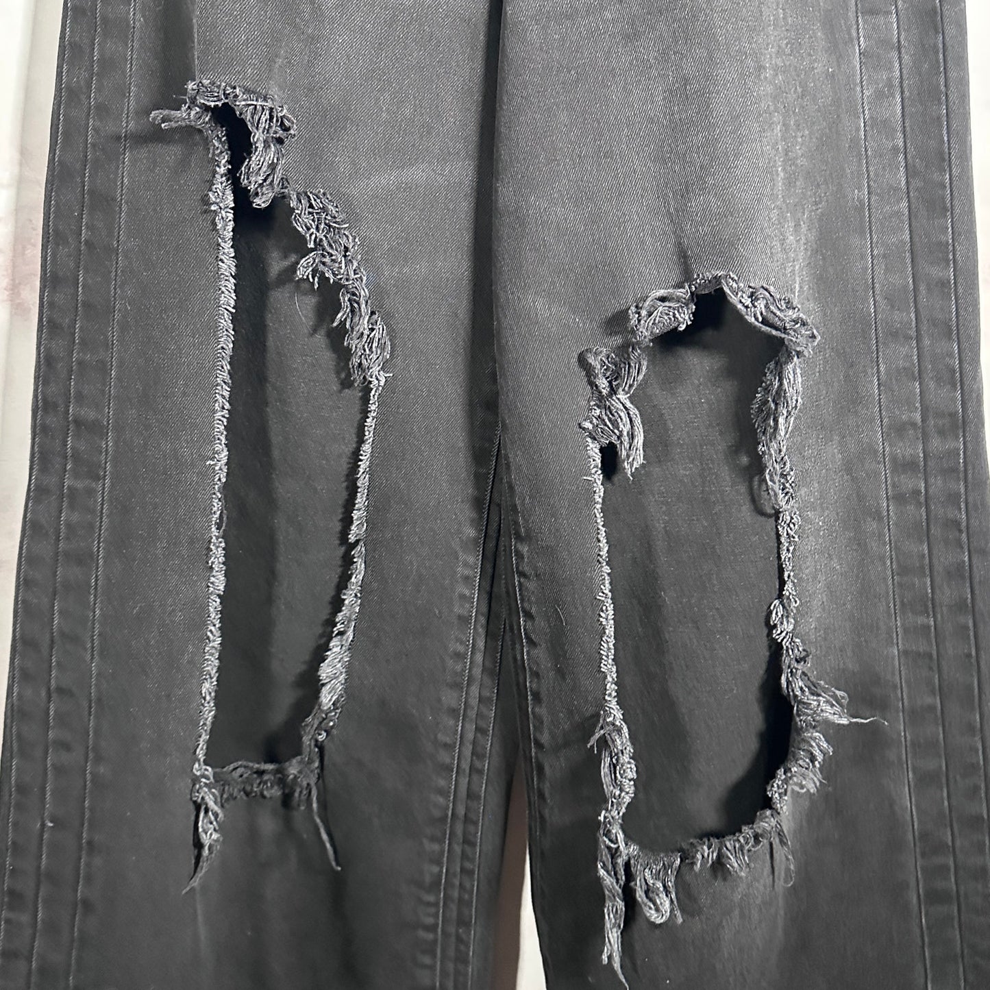 Vetements Black Destroyed Denim