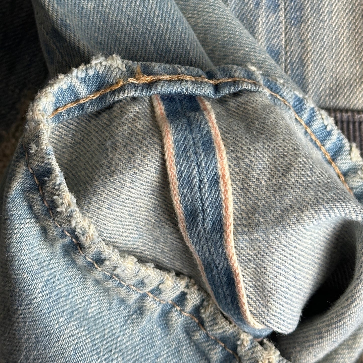 Hysteric Glamour Light Wash Selvedge Repaired Denim