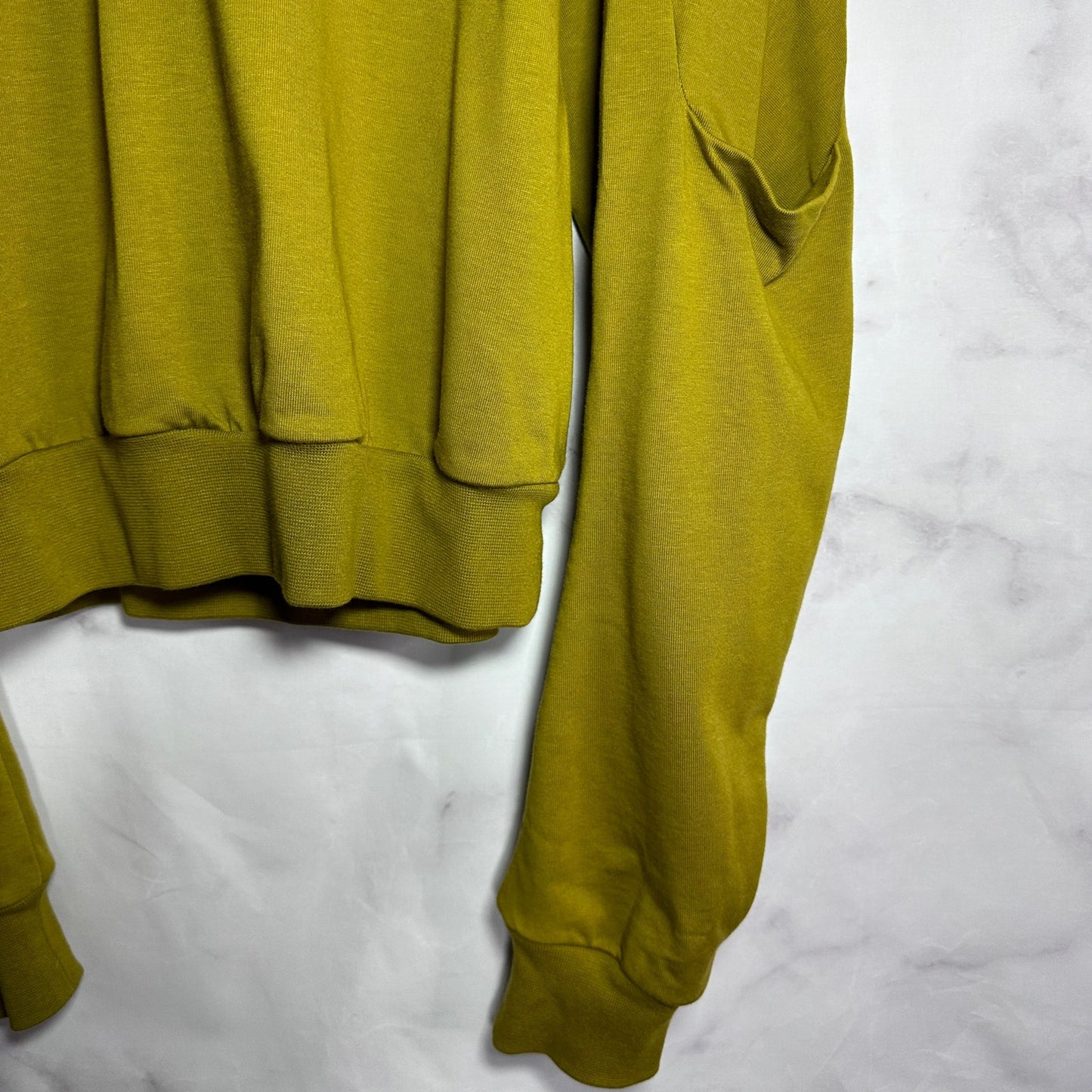 Rick Owens S/S22 Fogachine Sulphate Geth Sleeve Pocket Crewneck Sweatshirt