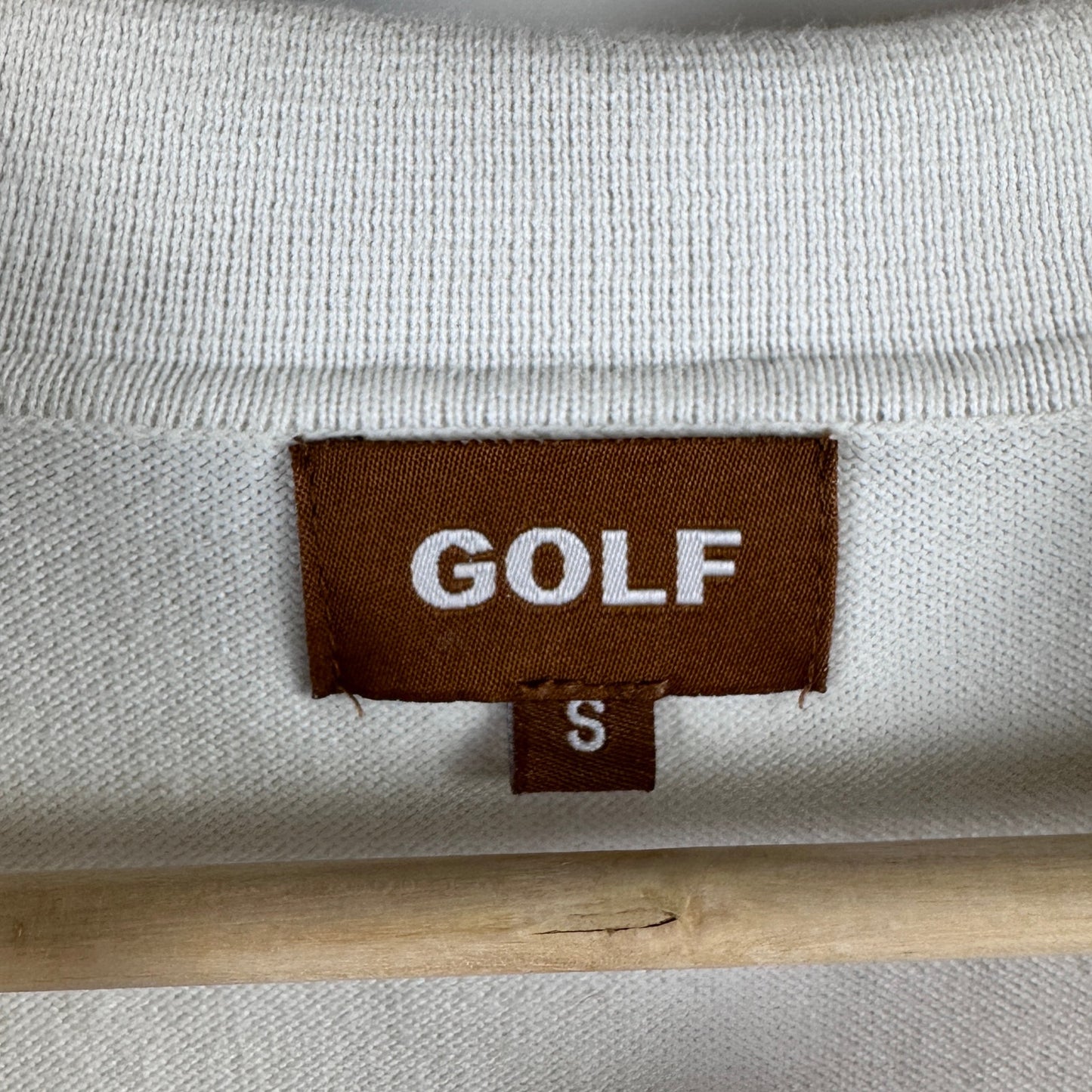 Golf Wang White Knit Quarter Zip