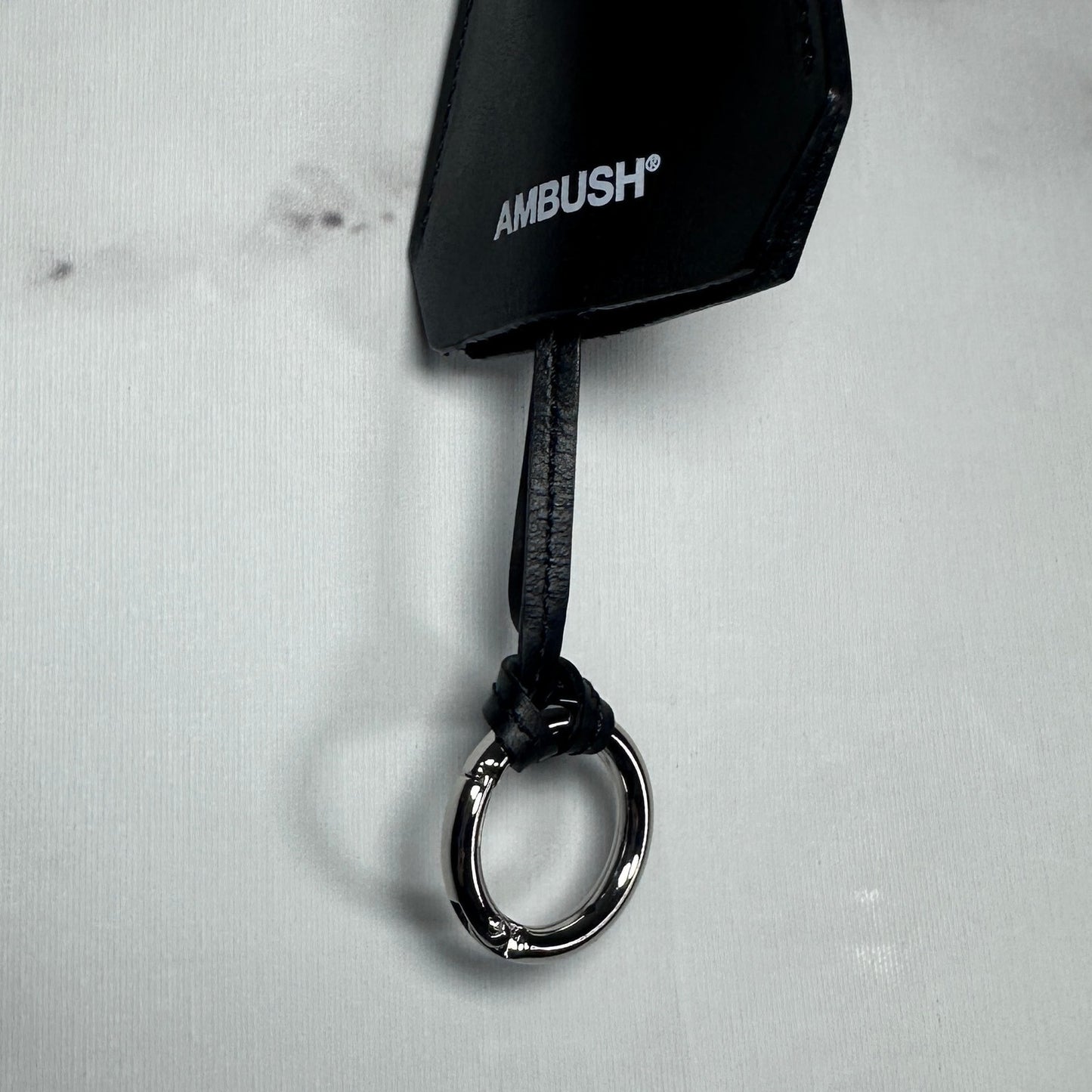 Ambush Black Leather Keycase Pendant