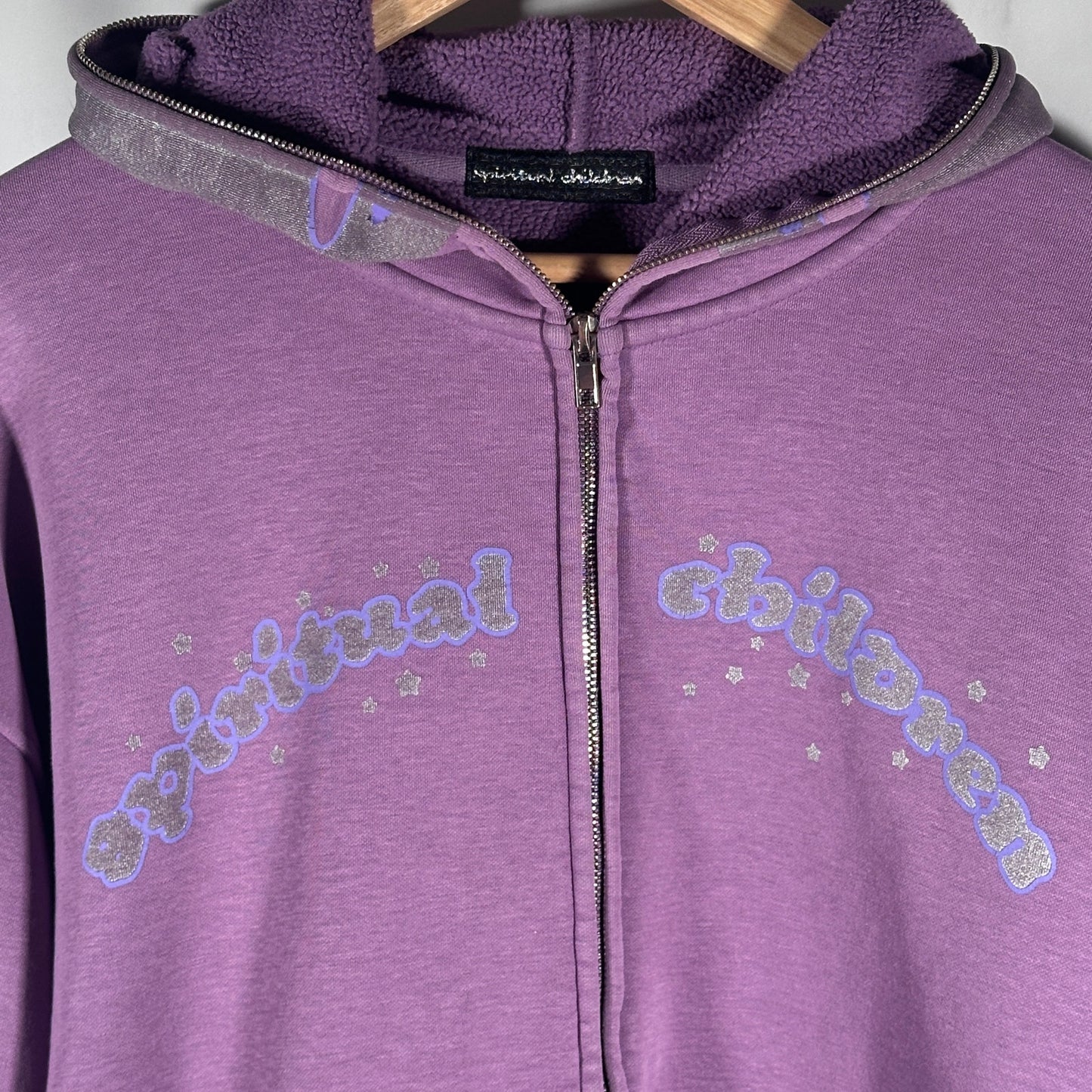 Siberia Hills ‘Spiritual Children’ Purple Full Zip No Face Hoodie