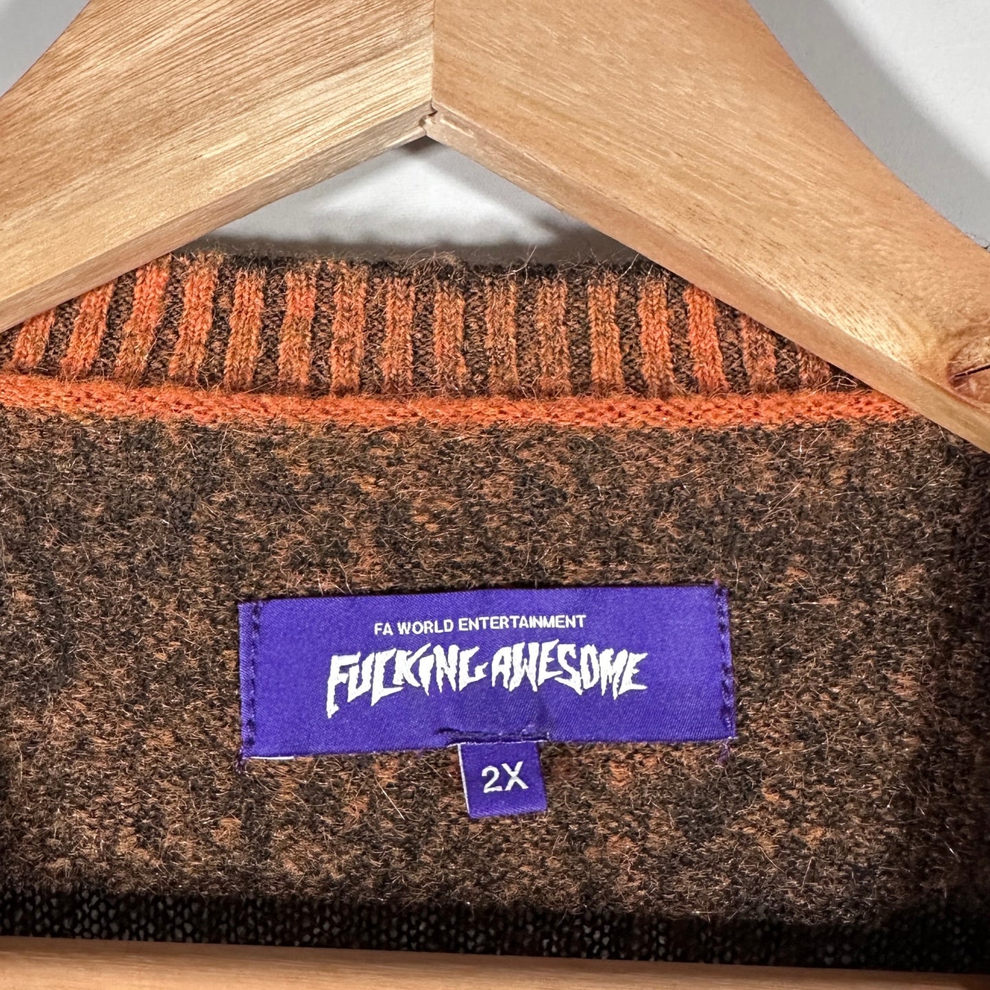 Fucking Awesome Black/Orange ‘It’s Been Awhile’ Sweater