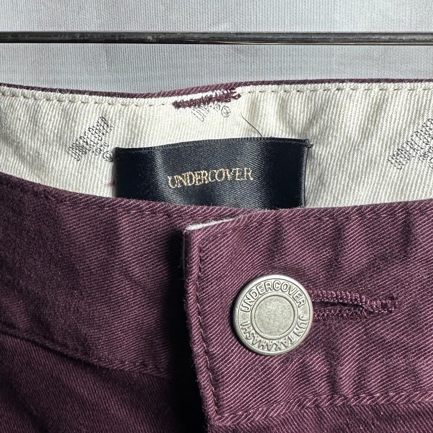 Undercover A/W15 Stretch Crash Bordeaux Chino