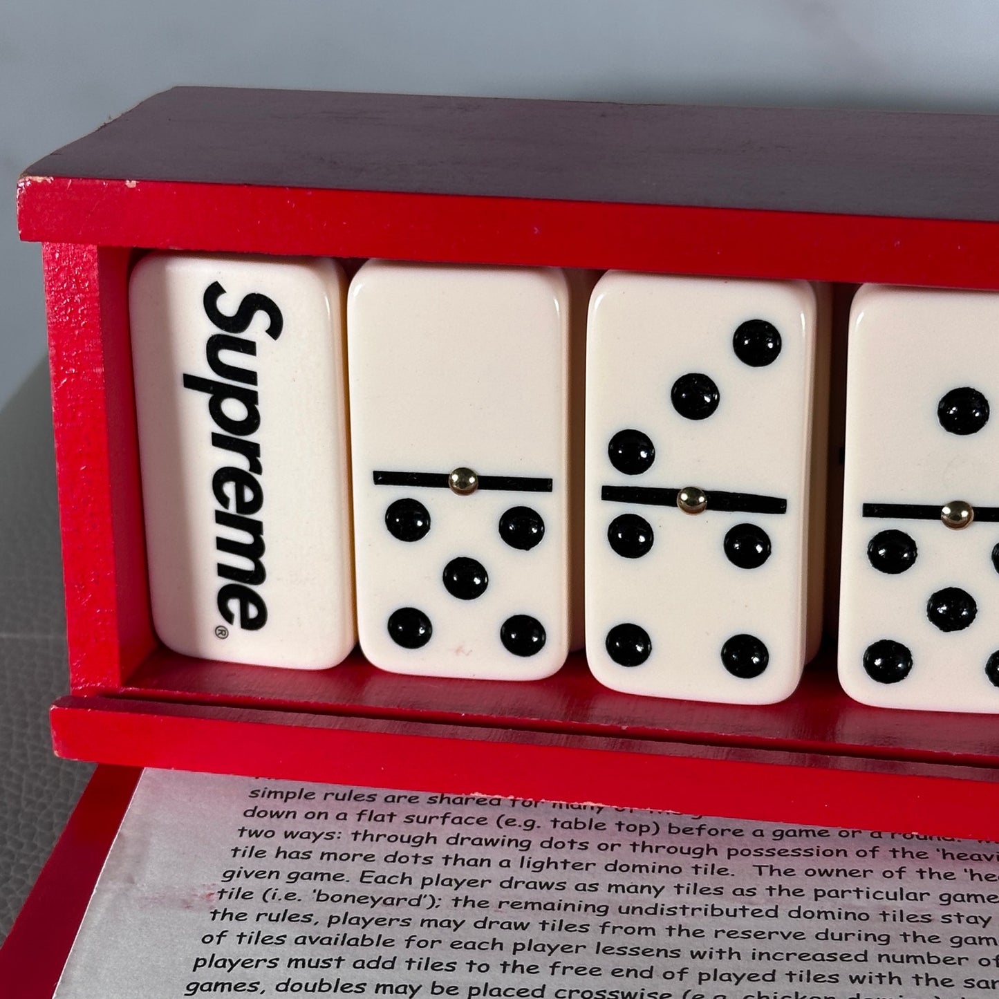 Supreme F/W12 Wooden Domino Set