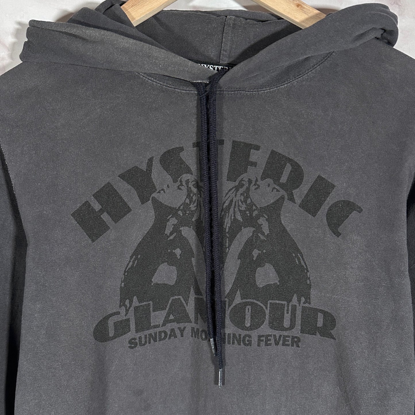 Hysteric Glamour Grey ‘Sunday Morning Fever’ Hoodie