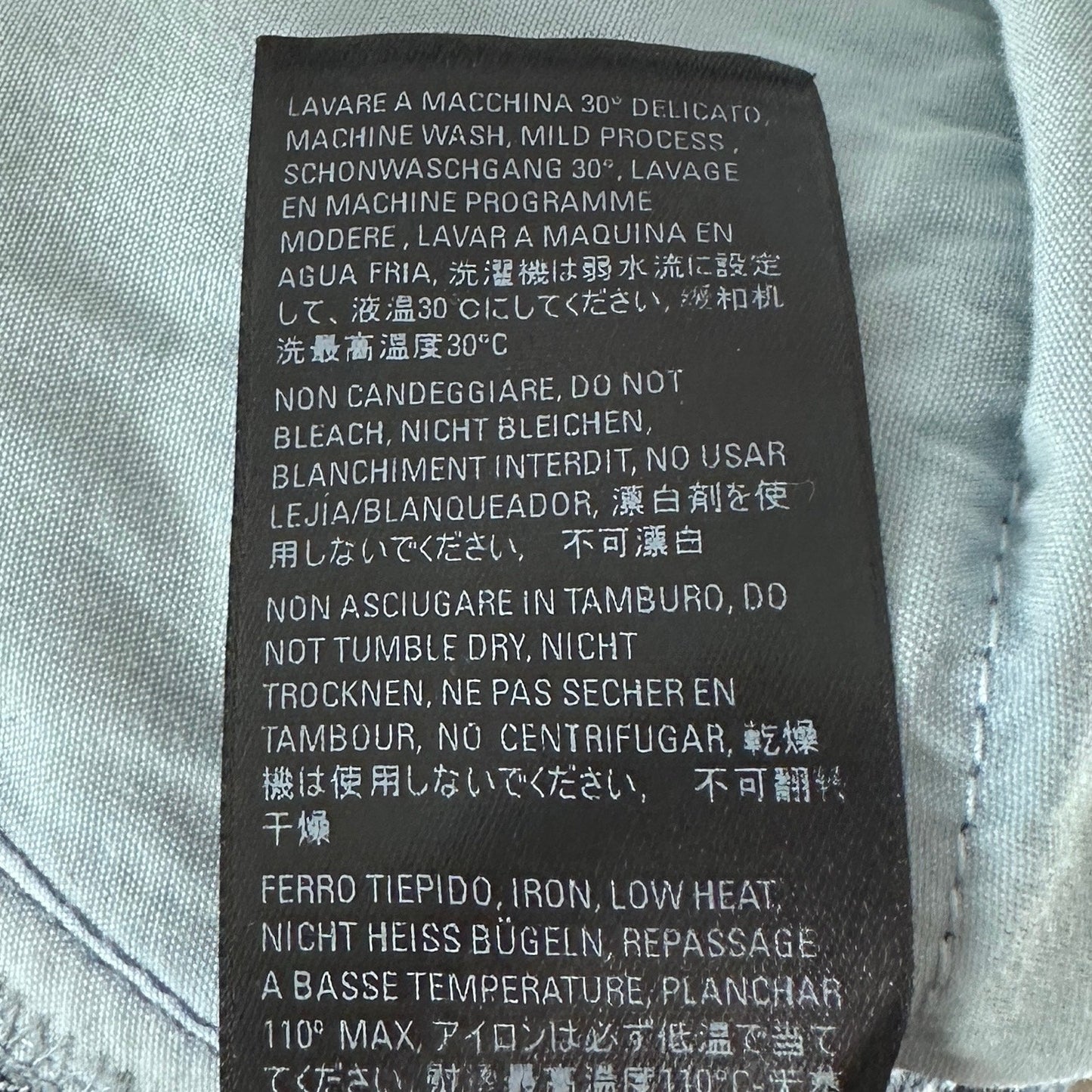 Balenciaga Baggy Distressed Blue Denim