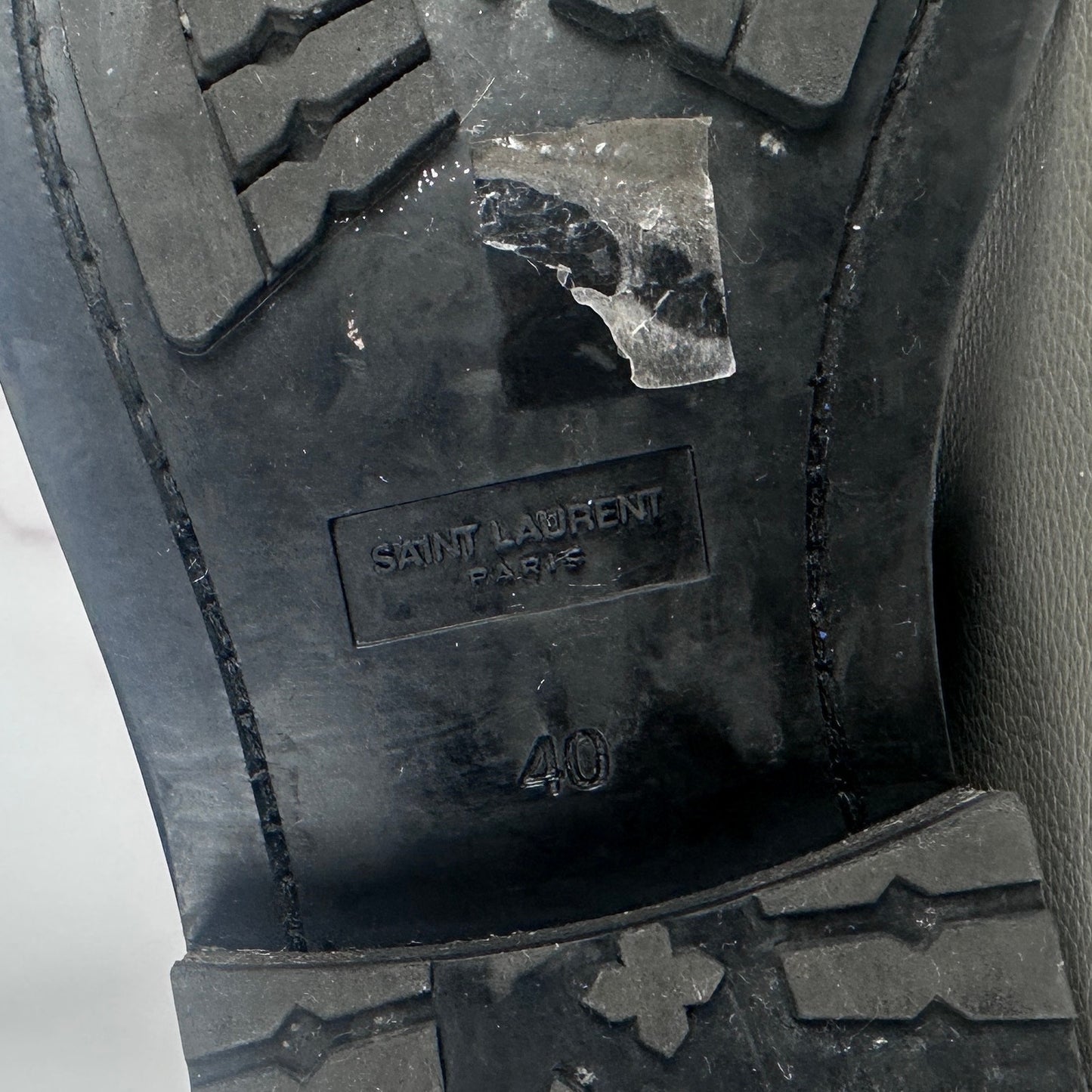 Saint Laurent Paris Black Leather Boots
