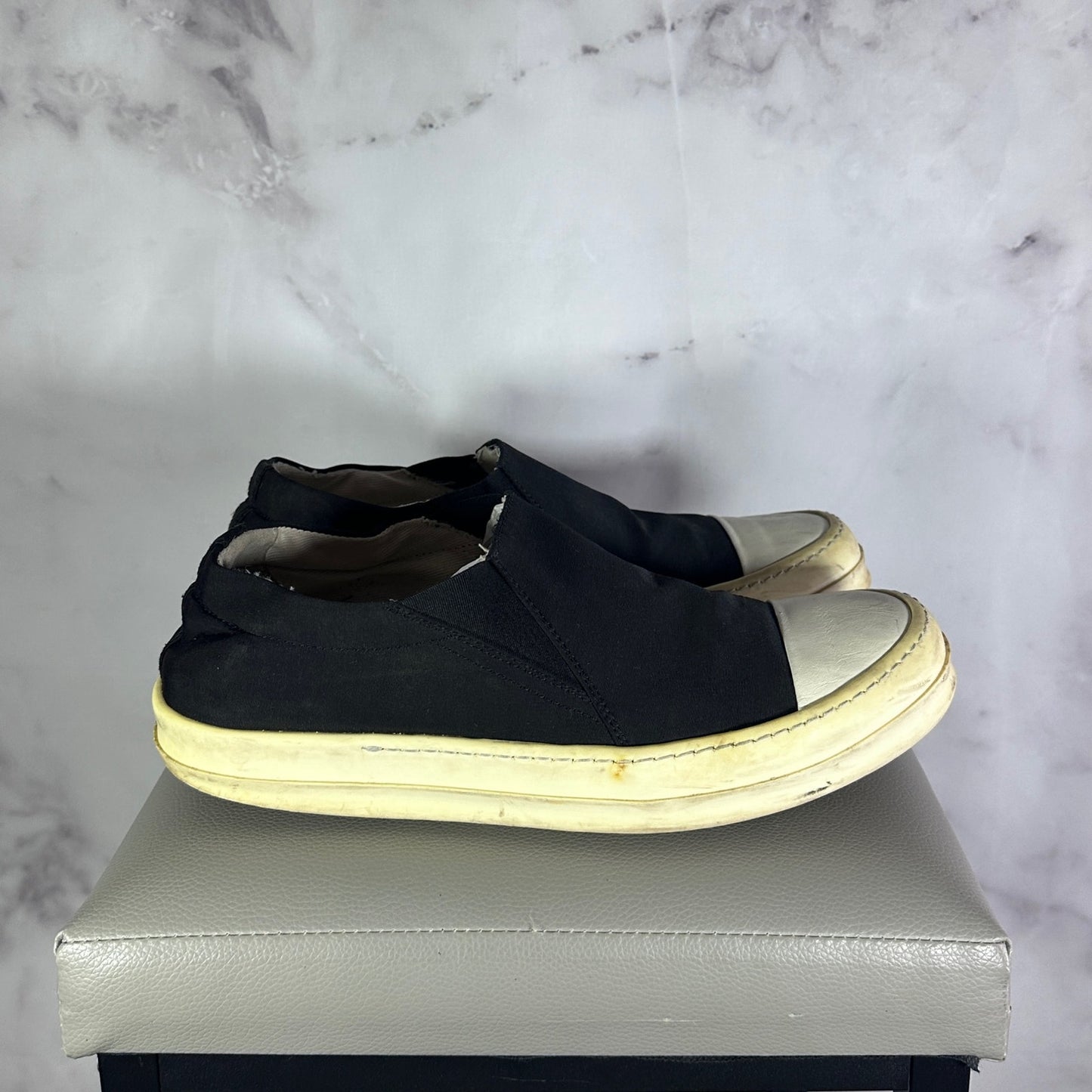 Rick Owens DRKSHDW Slip-On Ramone Boat Shoe Black