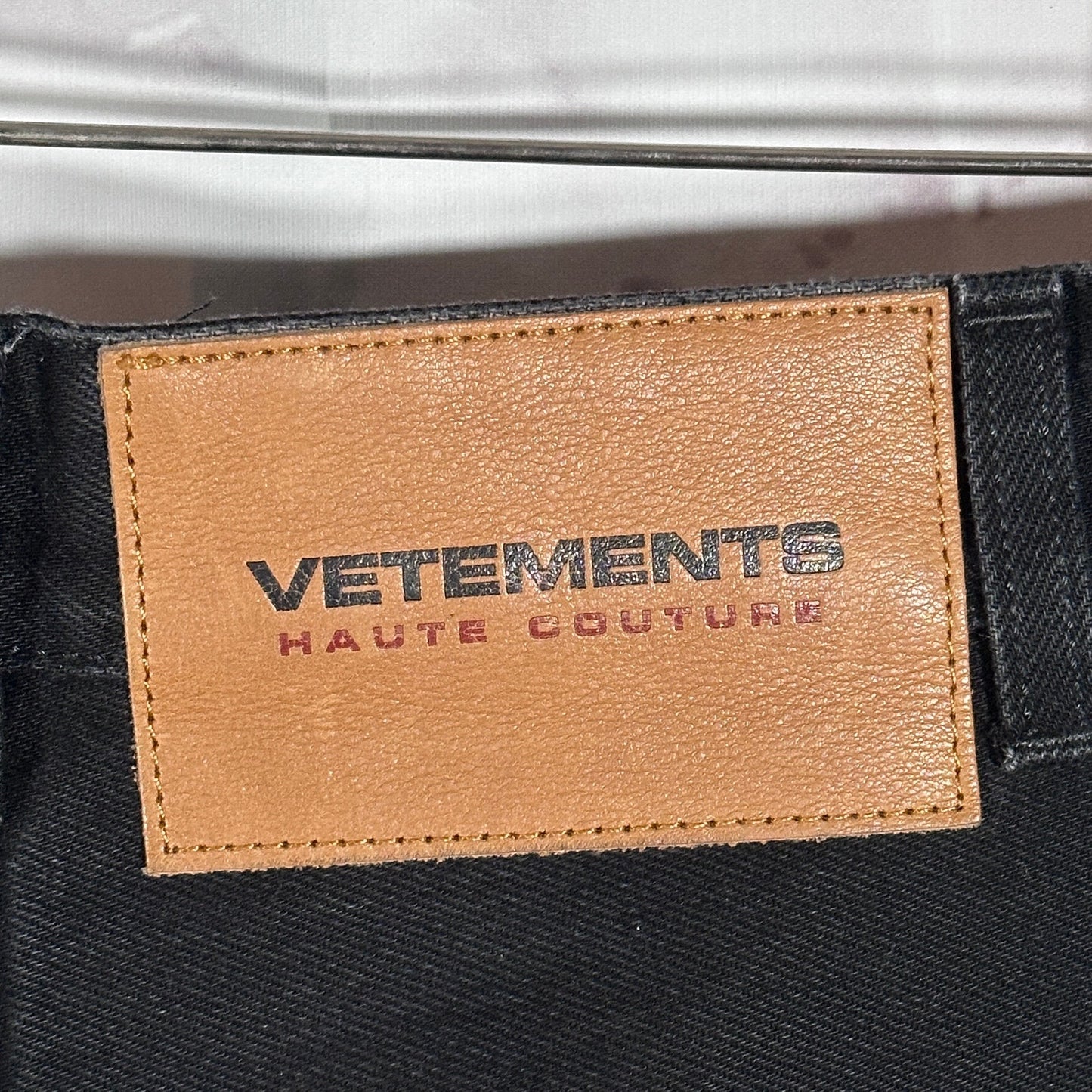 Vetements Black Destroyed Denim