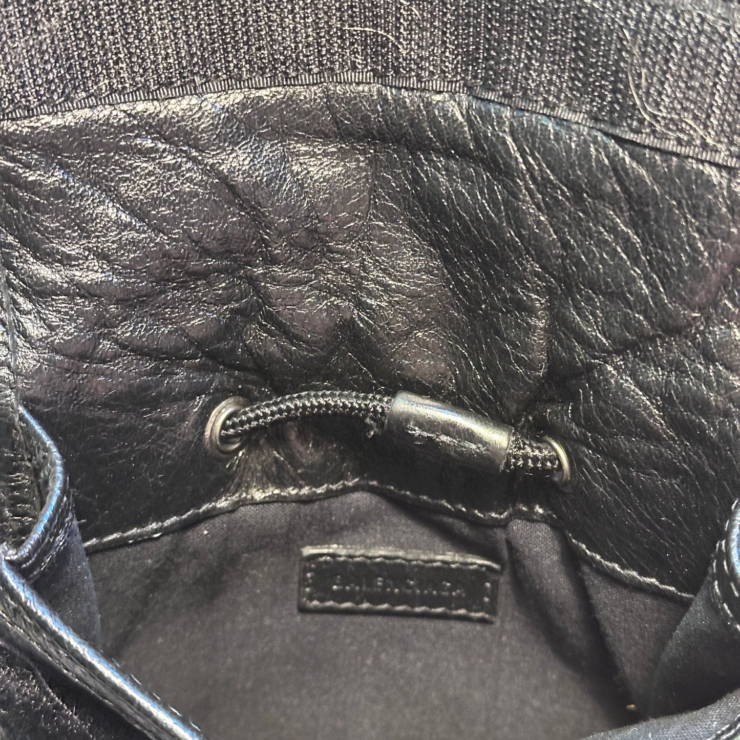 Balenciaga Black Leather Explorer Bag