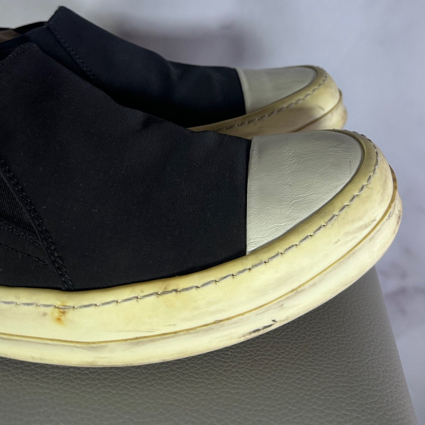 Rick Owens DRKSHDW Slip-On Ramone Boat Shoe Black
