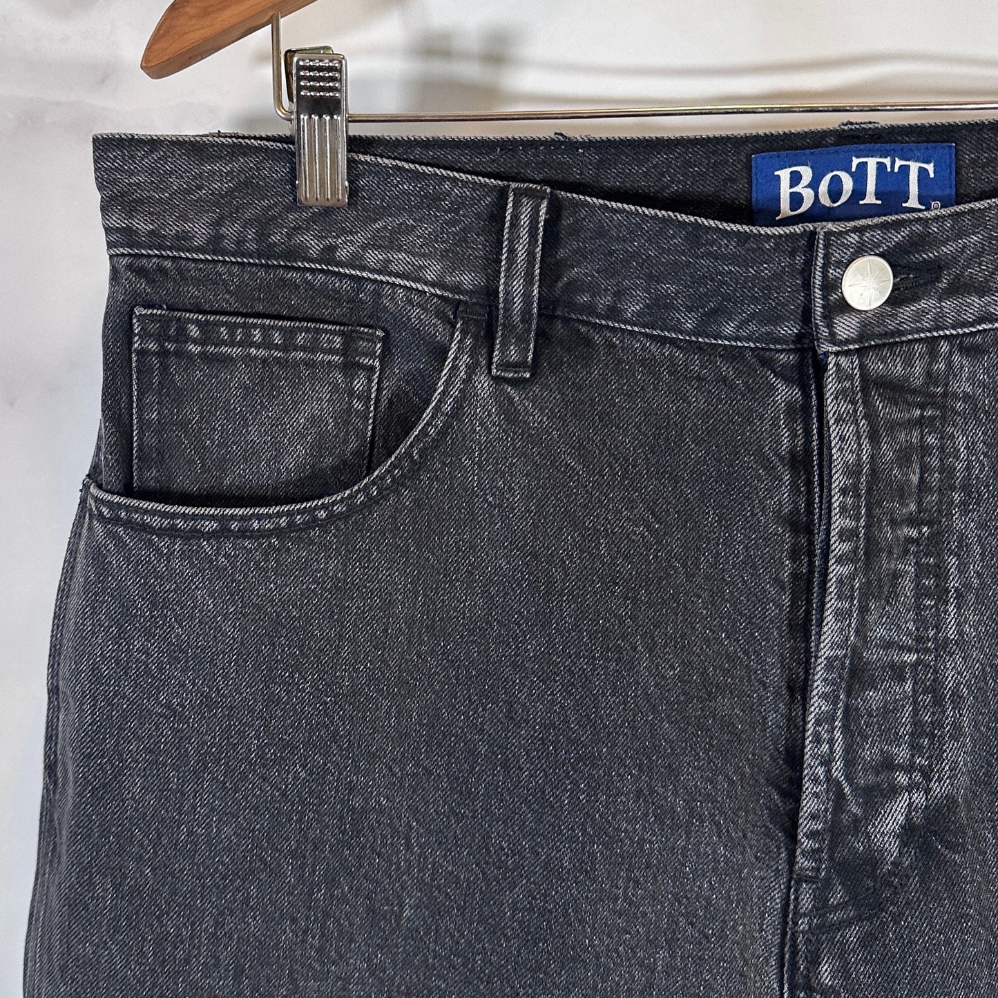 Birth of The Teenager Black Sparkle Denim Painter Shorts