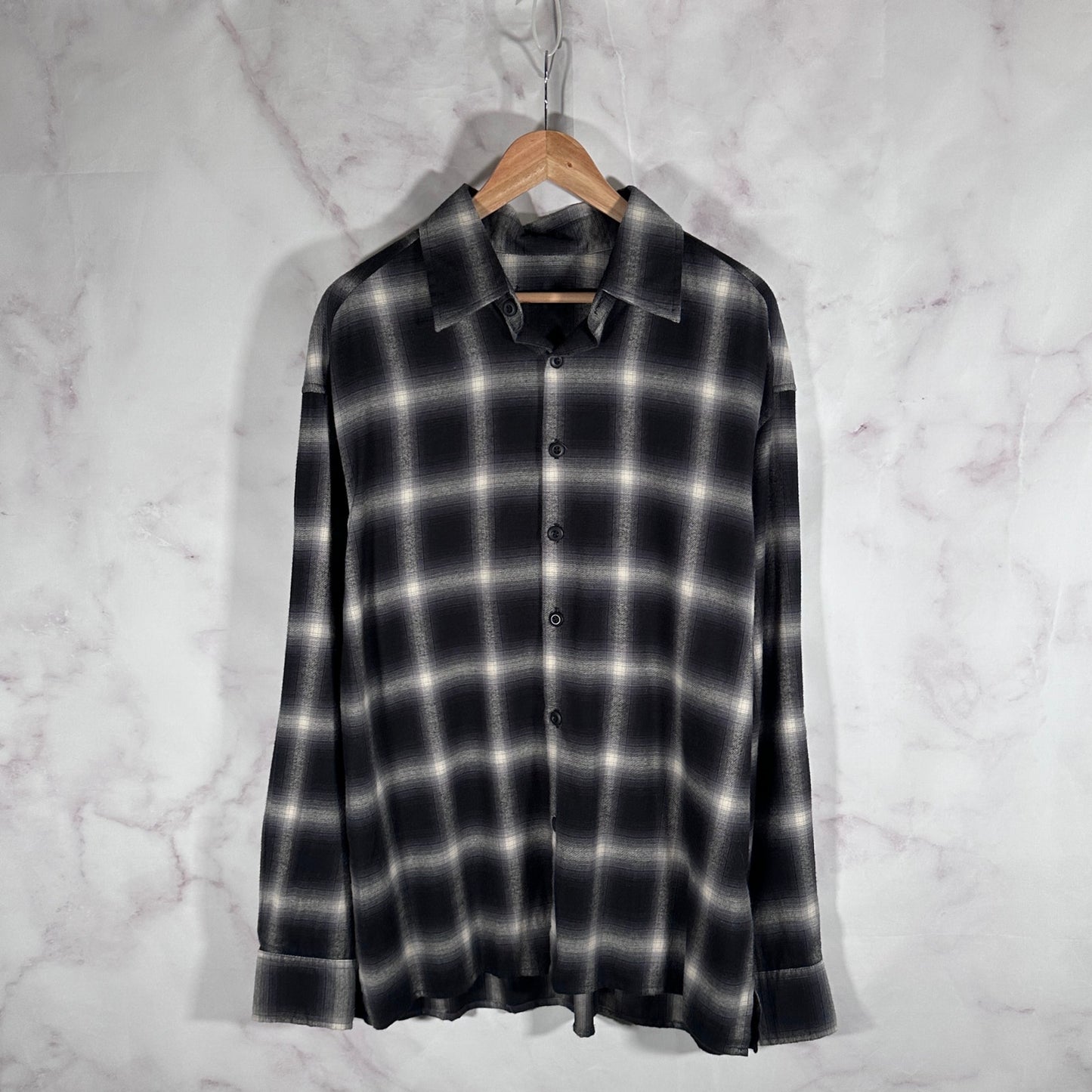 Hidden NY Unreleased Black Plaid Flannel