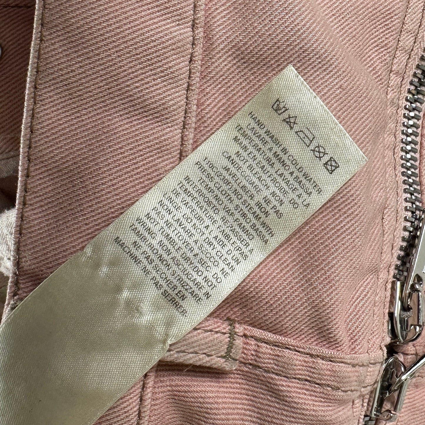 Rick Owens DRKSHDW S/S23 Edfu Bolan Banana Cut Faded Pink Denim