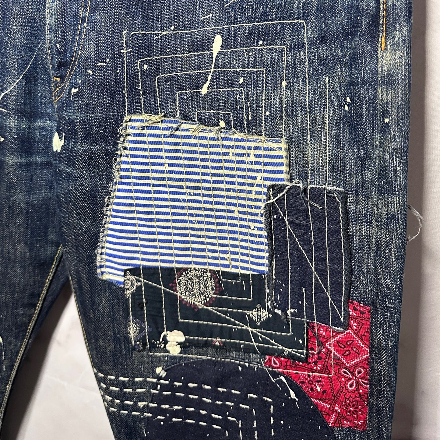Kapital Sashiko & Boro Patchwork Selvedge Denim