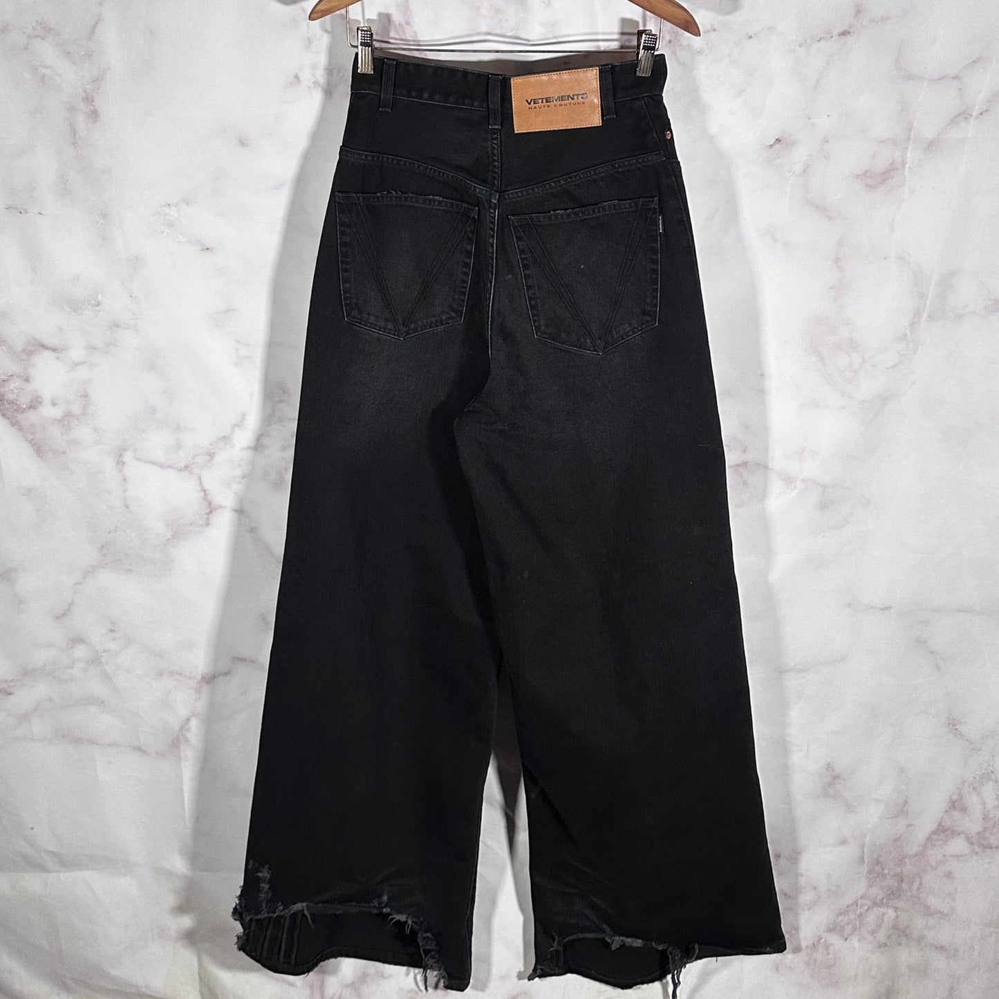 Vetements Black Destroyed Denim