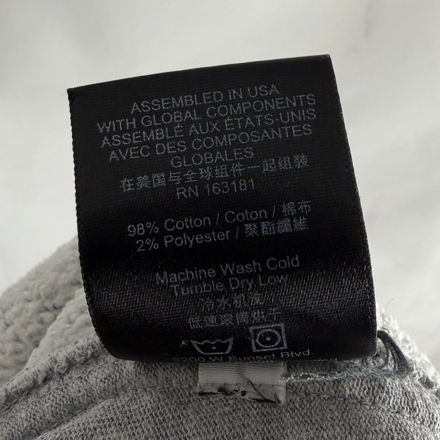 Rhude Grey Relaxed Sweatpants