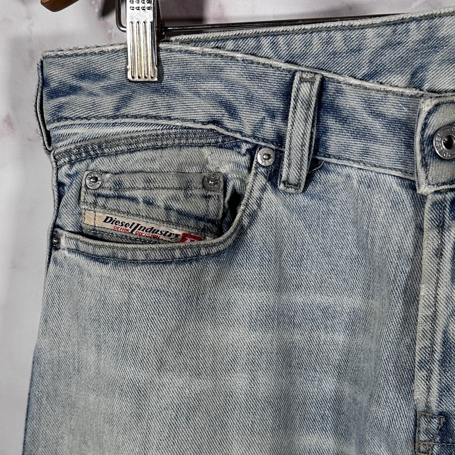 Diesel Light Wash Straight Denim