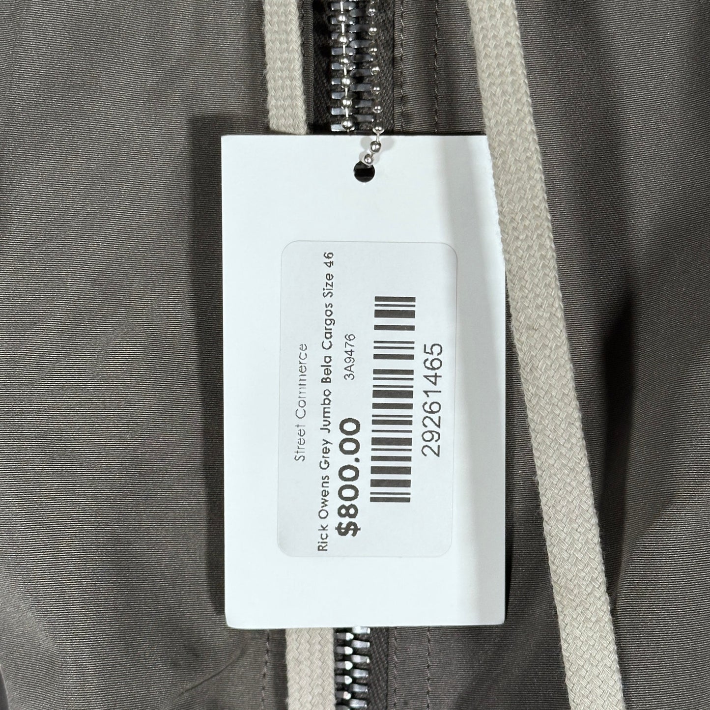 Rick Owens Jumbo Dust Bela Cargo