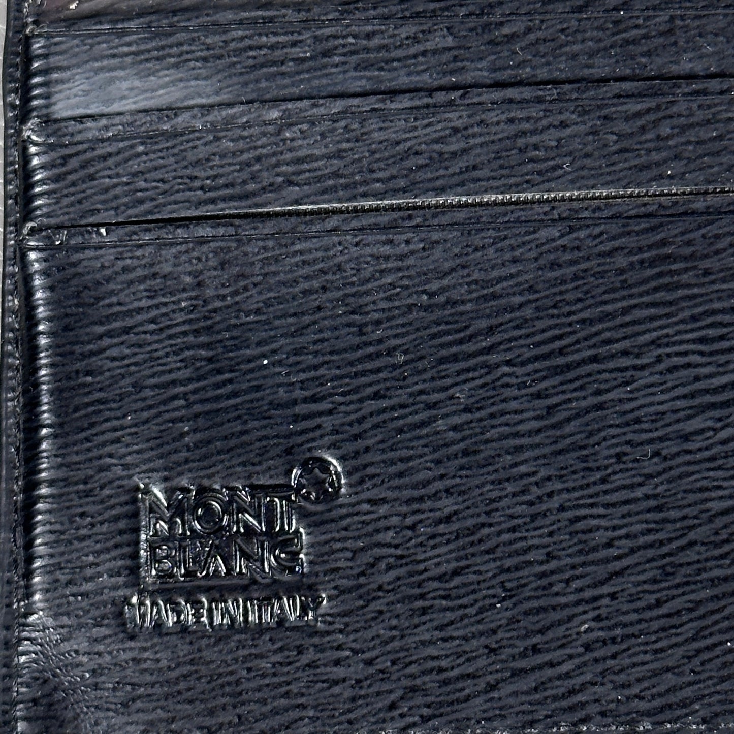 Mont Blanc Black Leather Cardholder