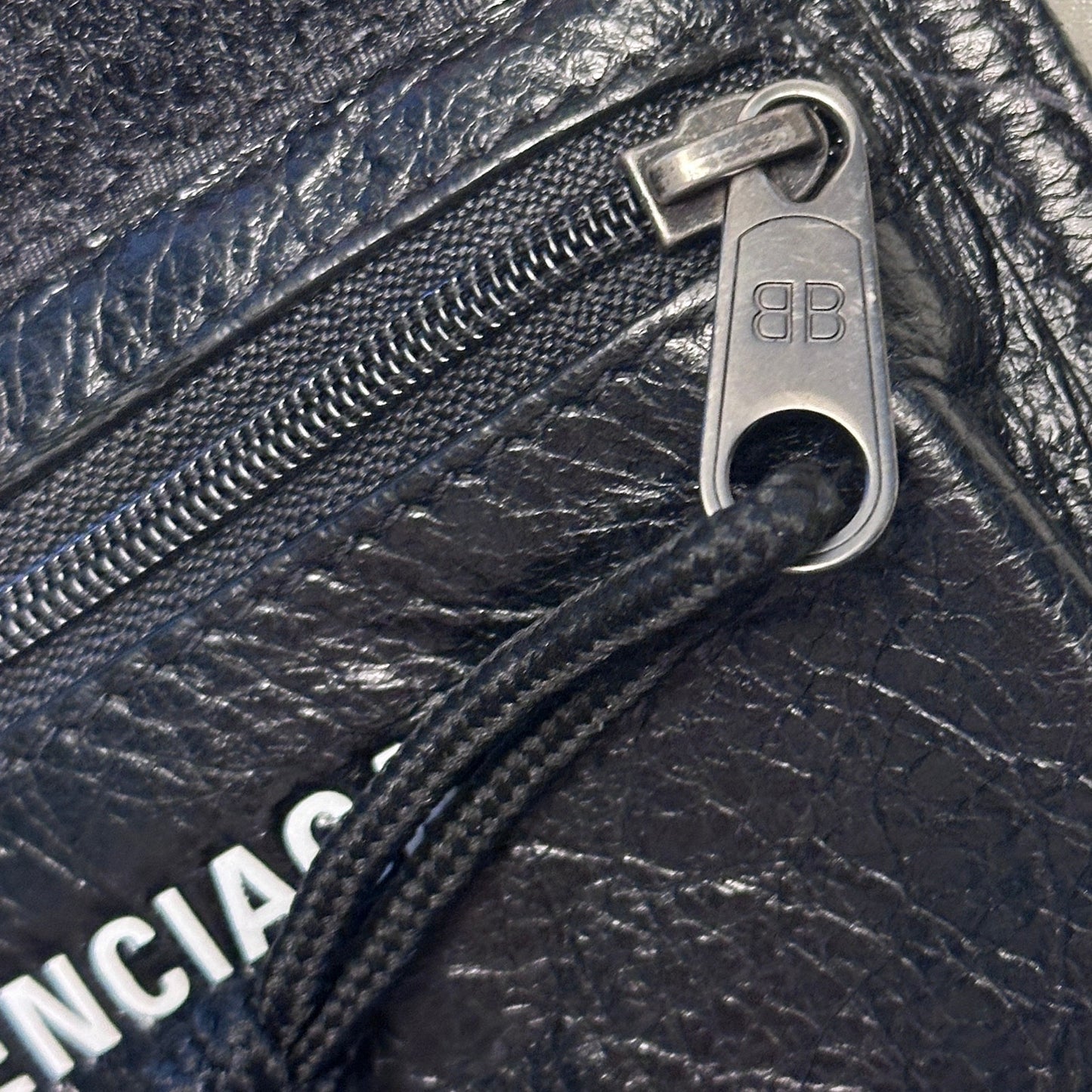 Balenciaga Black Leather Explorer Bag