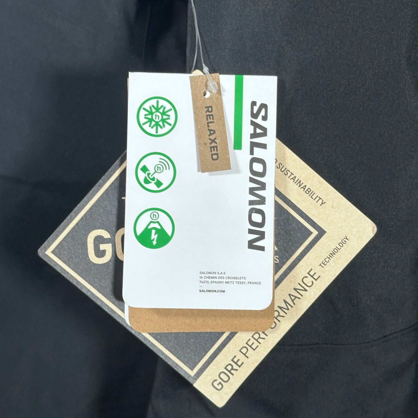 Hidden NY x Salomon Black/Green Gore-Tex Shell Jacket