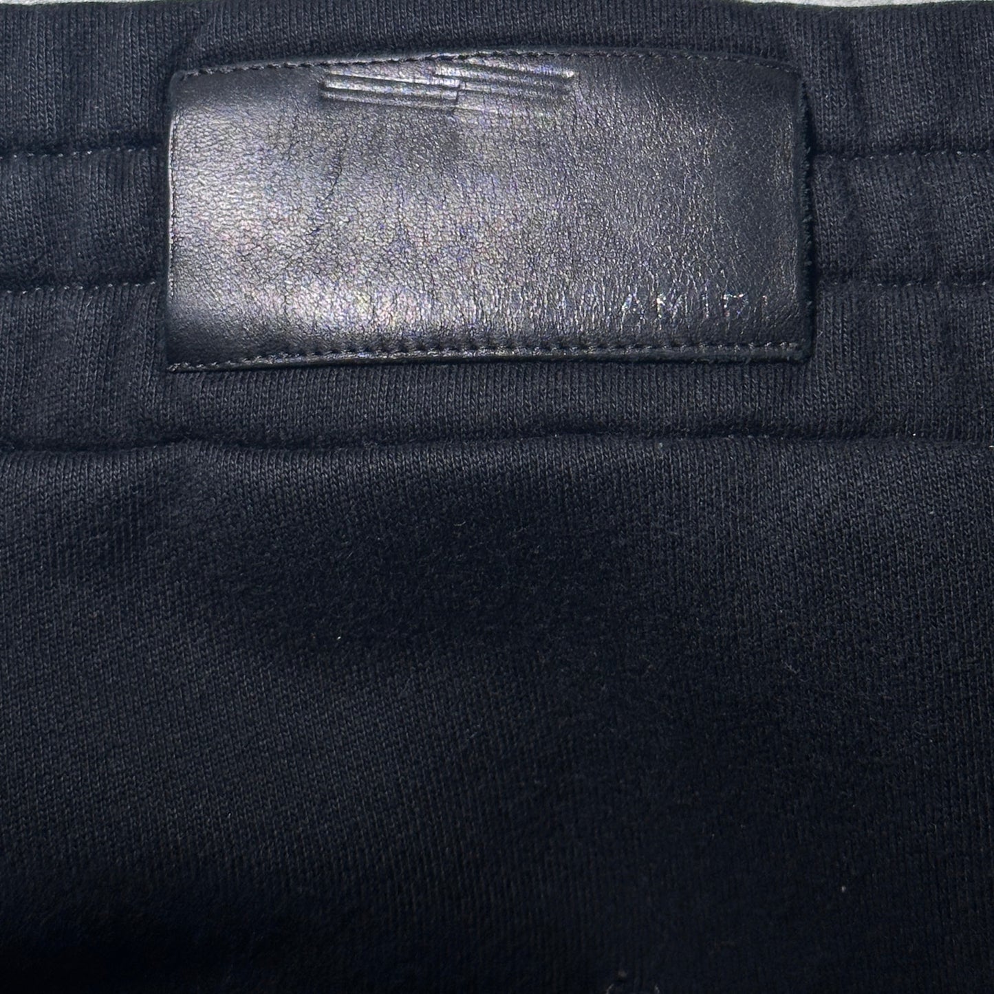 Amiri Black Zoltar Logo Heavyweight Sweatpants