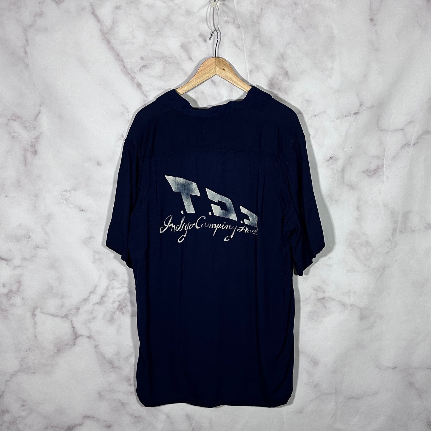 Visvim Indigo Camping Trailer Camp Collar Shirt