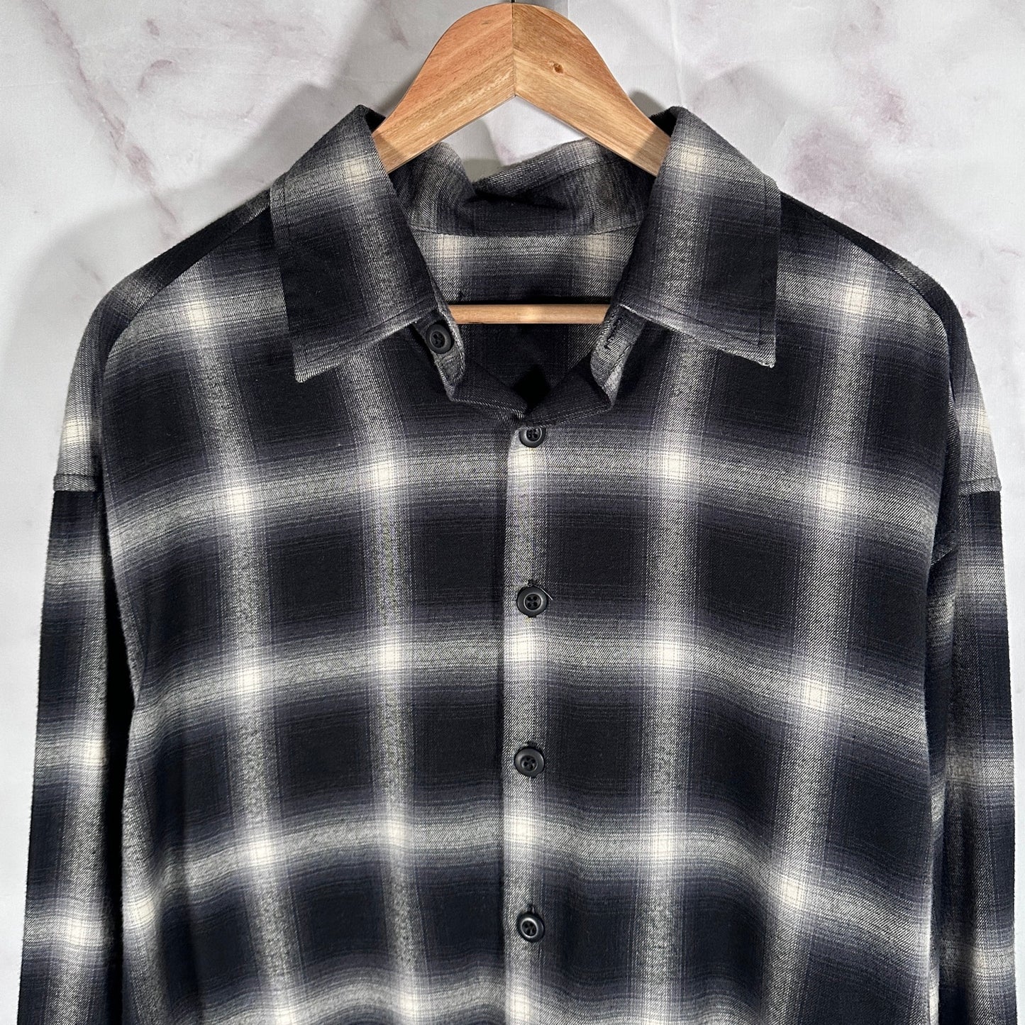 Hidden NY Unreleased Black Plaid Flannel